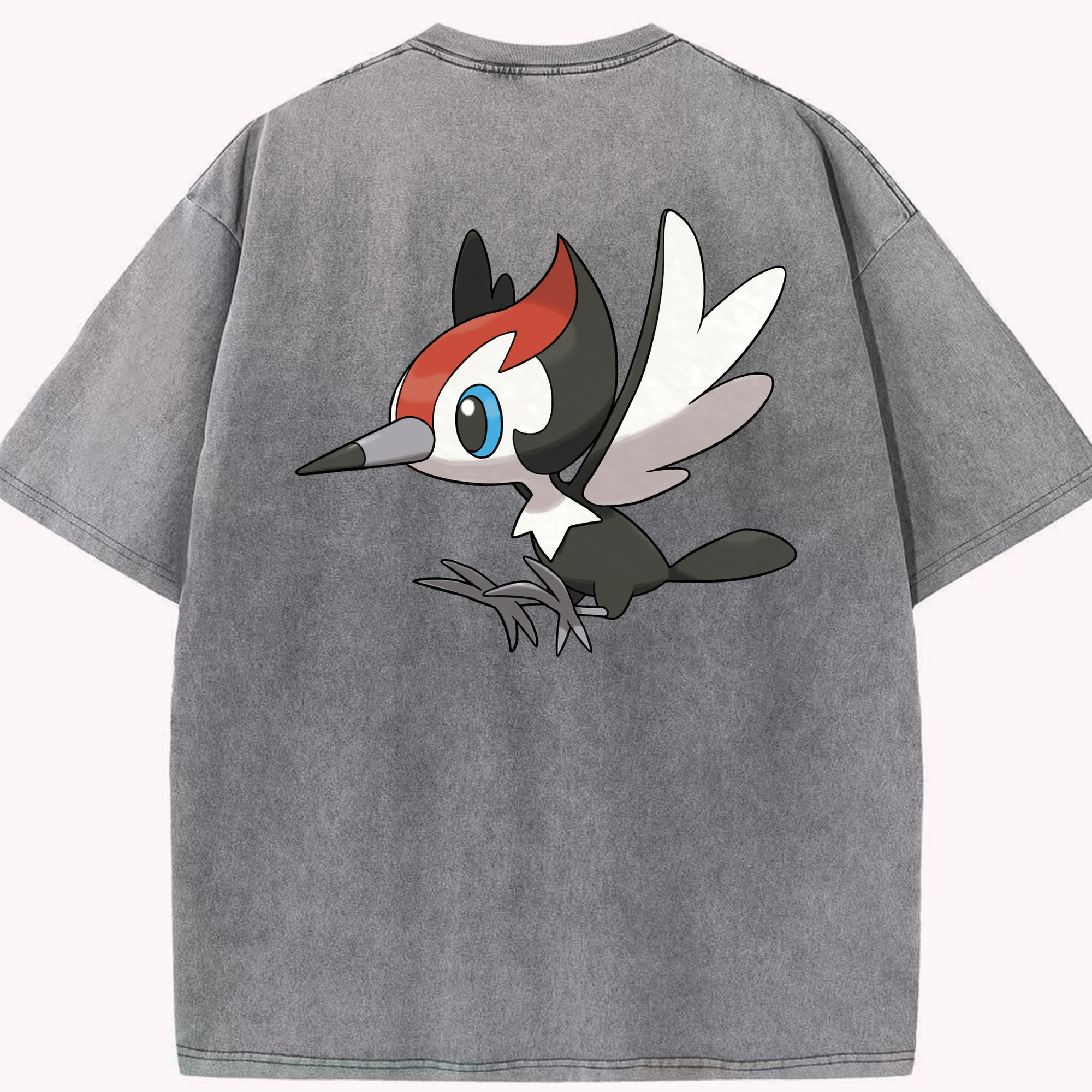 （画像用） ポケットモンスター Pokémon 綿100% ヴィンテージ風 半袖Tシャツ（背面プリント）