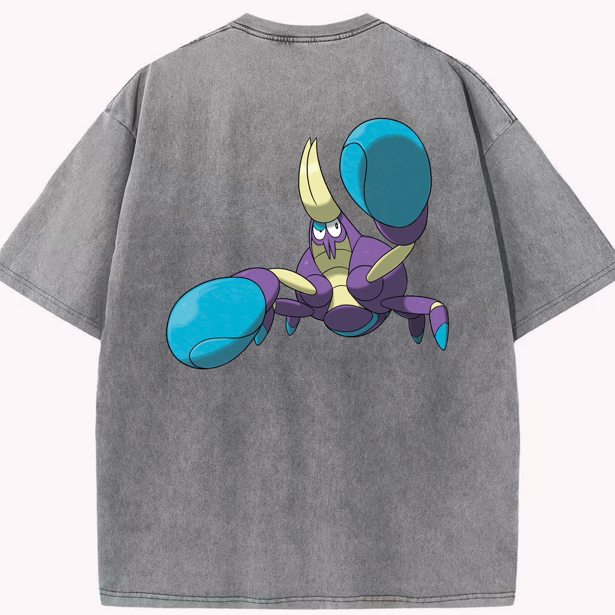 （画像用） ポケットモンスター Pokémon 綿100% ヴィンテージ風 半袖Tシャツ（背面プリント）
