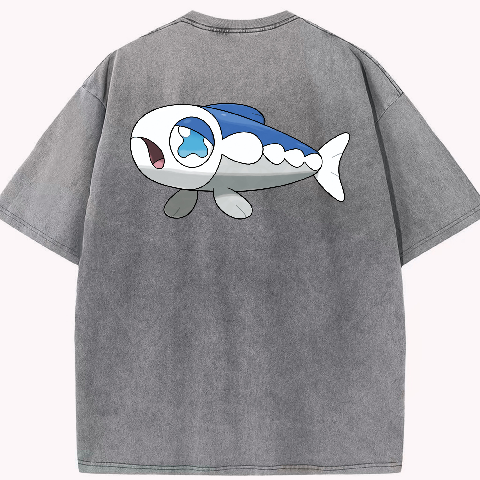（画像用） ポケットモンスター Pokémon 綿100% ヴィンテージ風 半袖Tシャツ（背面プリント）