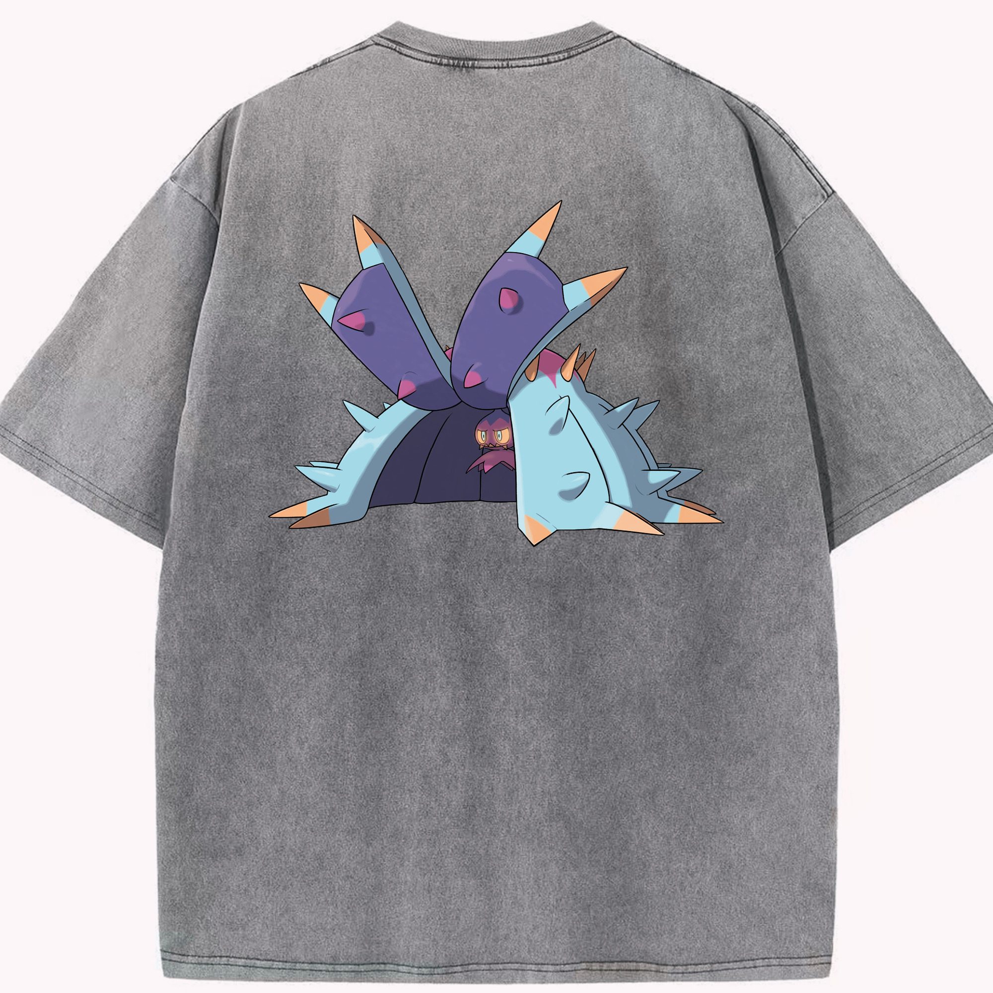 （画像用） ポケットモンスター Pokémon 綿100% ヴィンテージ風 半袖Tシャツ（背面プリント）