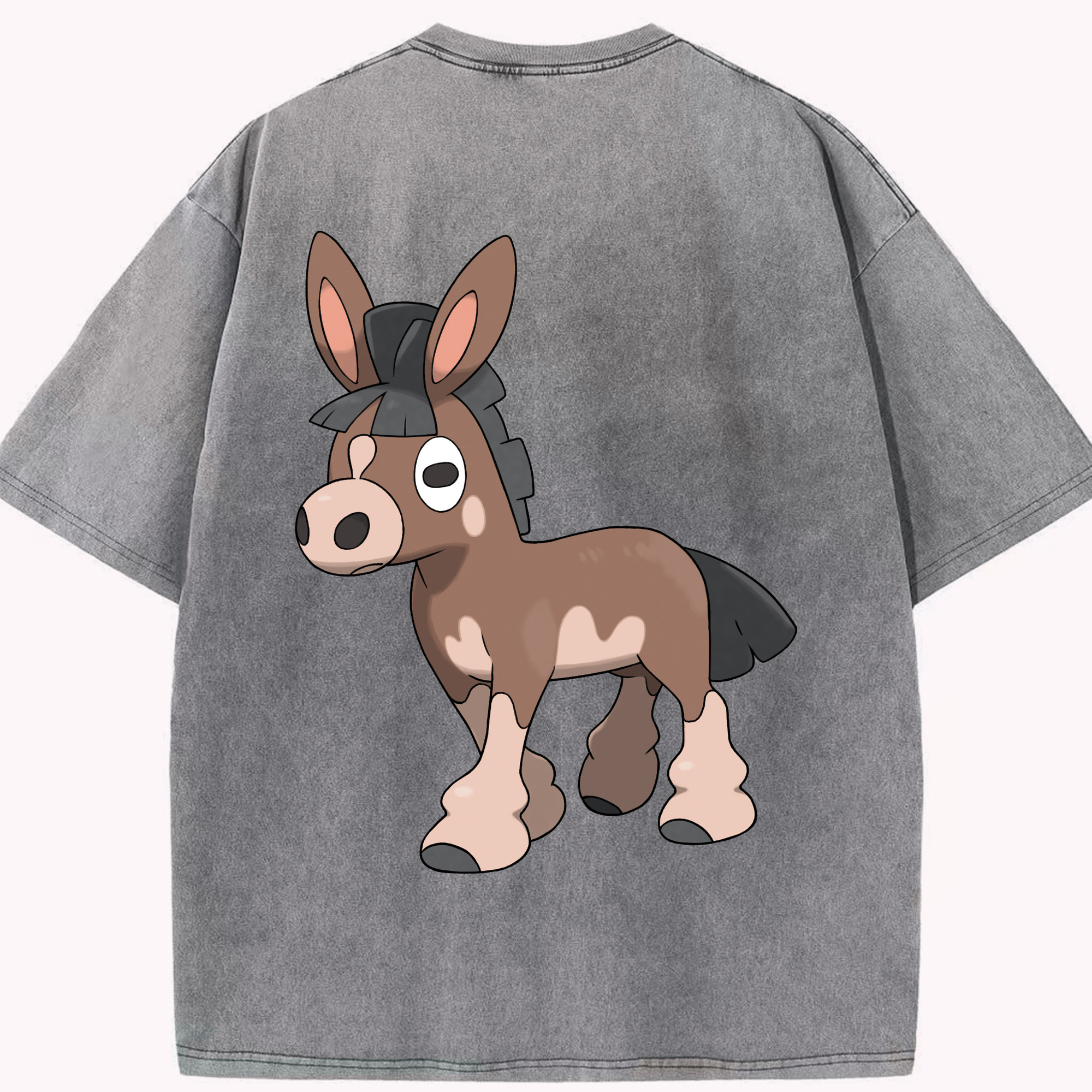 （画像用） ポケットモンスター Pokémon 綿100% ヴィンテージ風 半袖Tシャツ（背面プリント）
