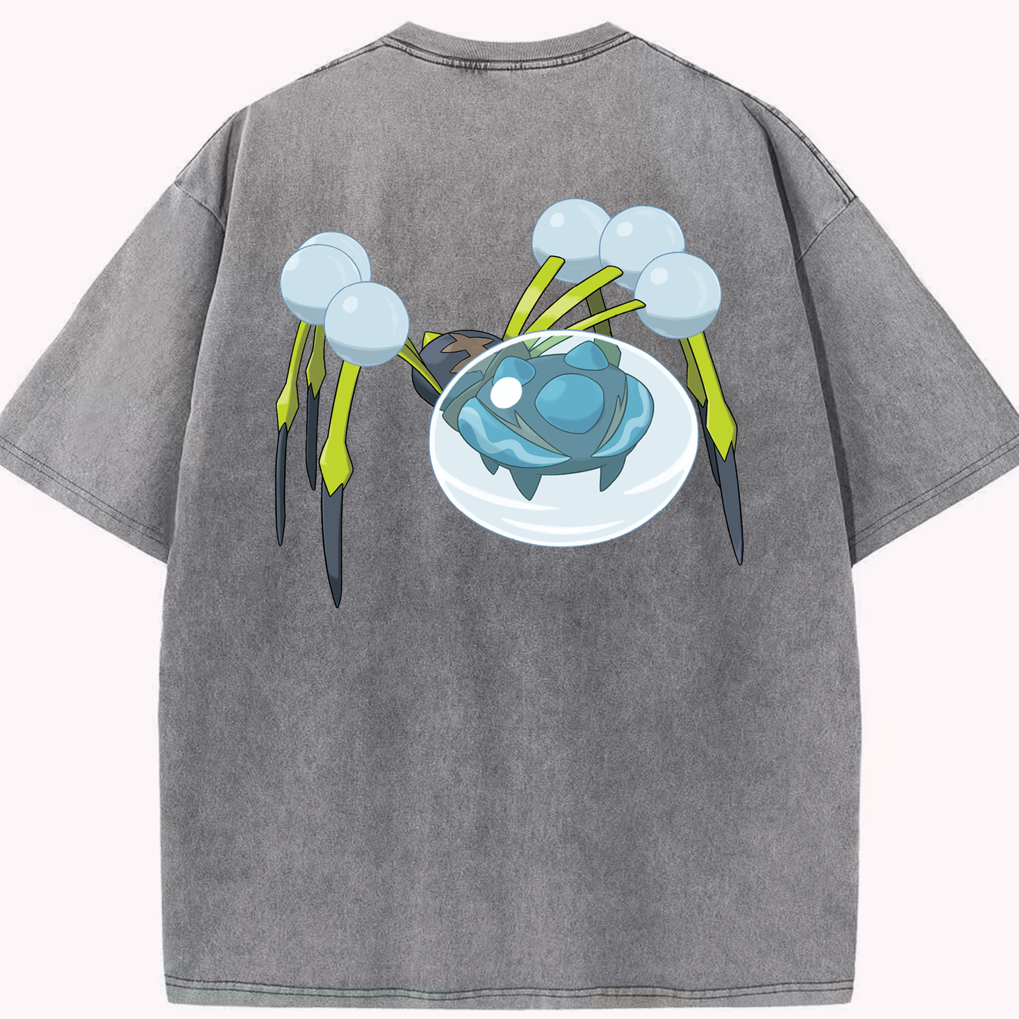 （画像用） ポケットモンスター Pokémon 綿100% ヴィンテージ風 半袖Tシャツ（背面プリント）