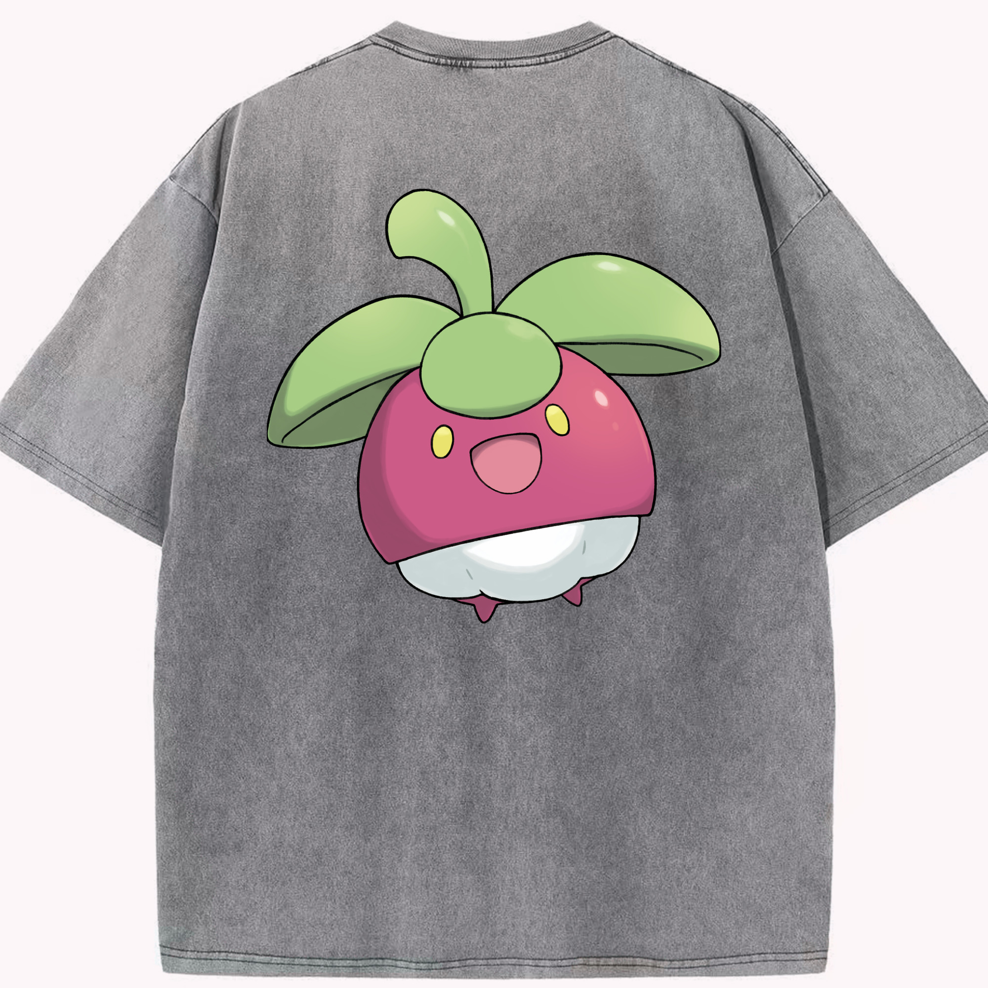 （画像用） ポケットモンスター Pokémon 綿100% ヴィンテージ風 半袖Tシャツ（背面プリント）
