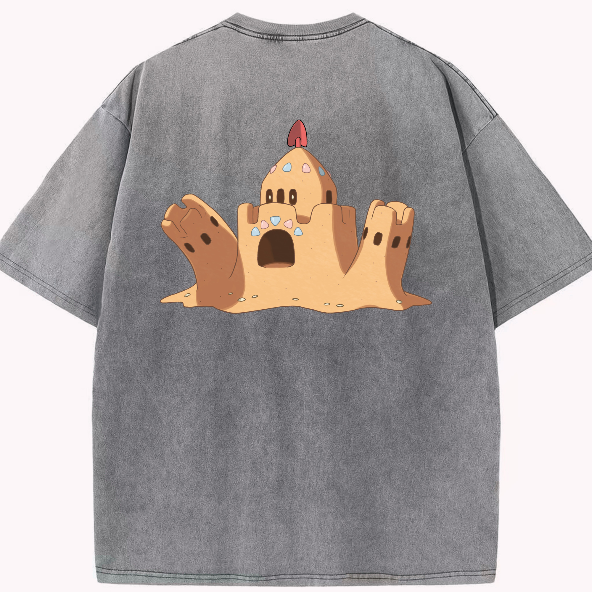 （画像用） ポケットモンスター Pokémon 綿100% ヴィンテージ風 半袖Tシャツ（背面プリント）