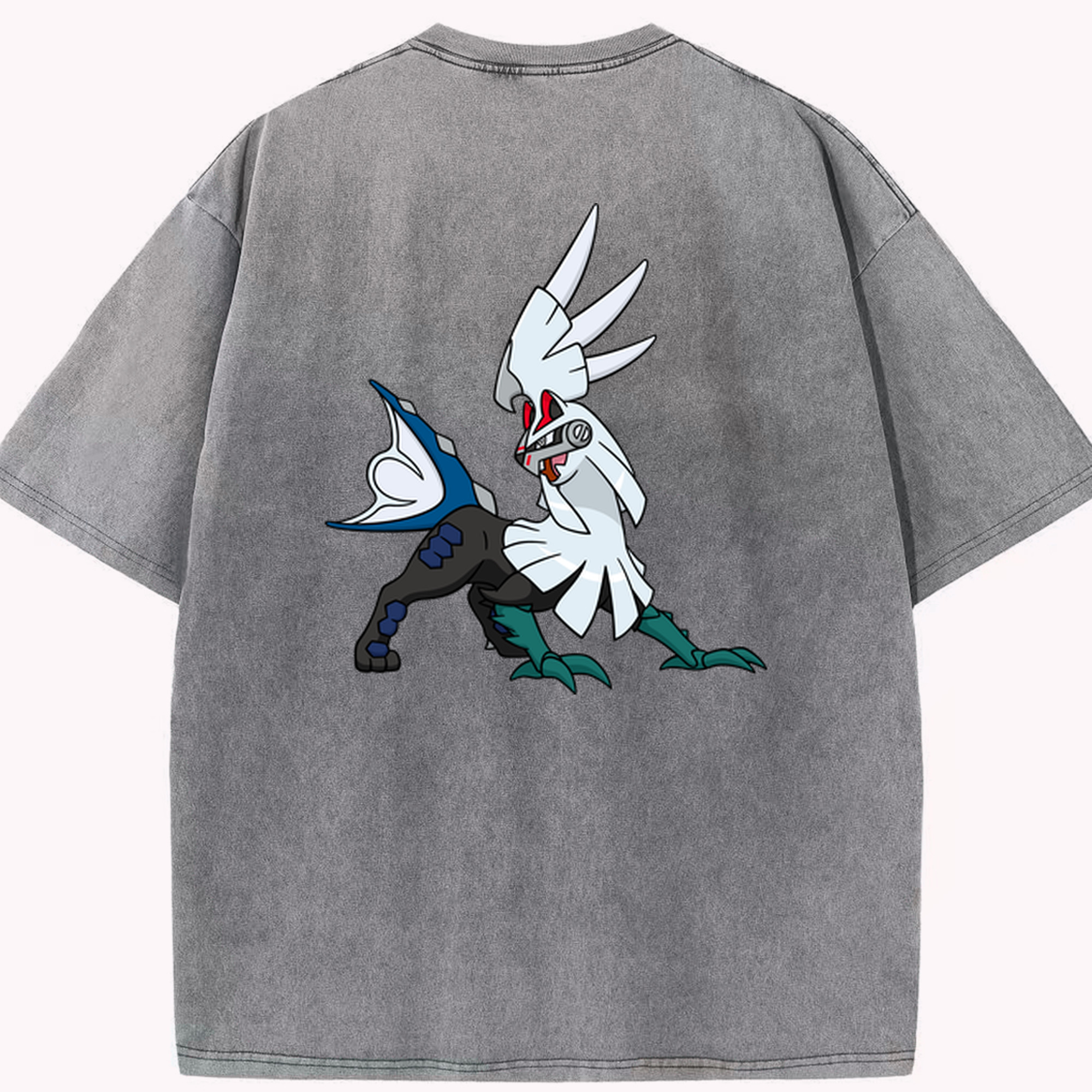 （画像用） ポケットモンスター Pokémon 綿100% ヴィンテージ風 半袖Tシャツ（背面プリント）