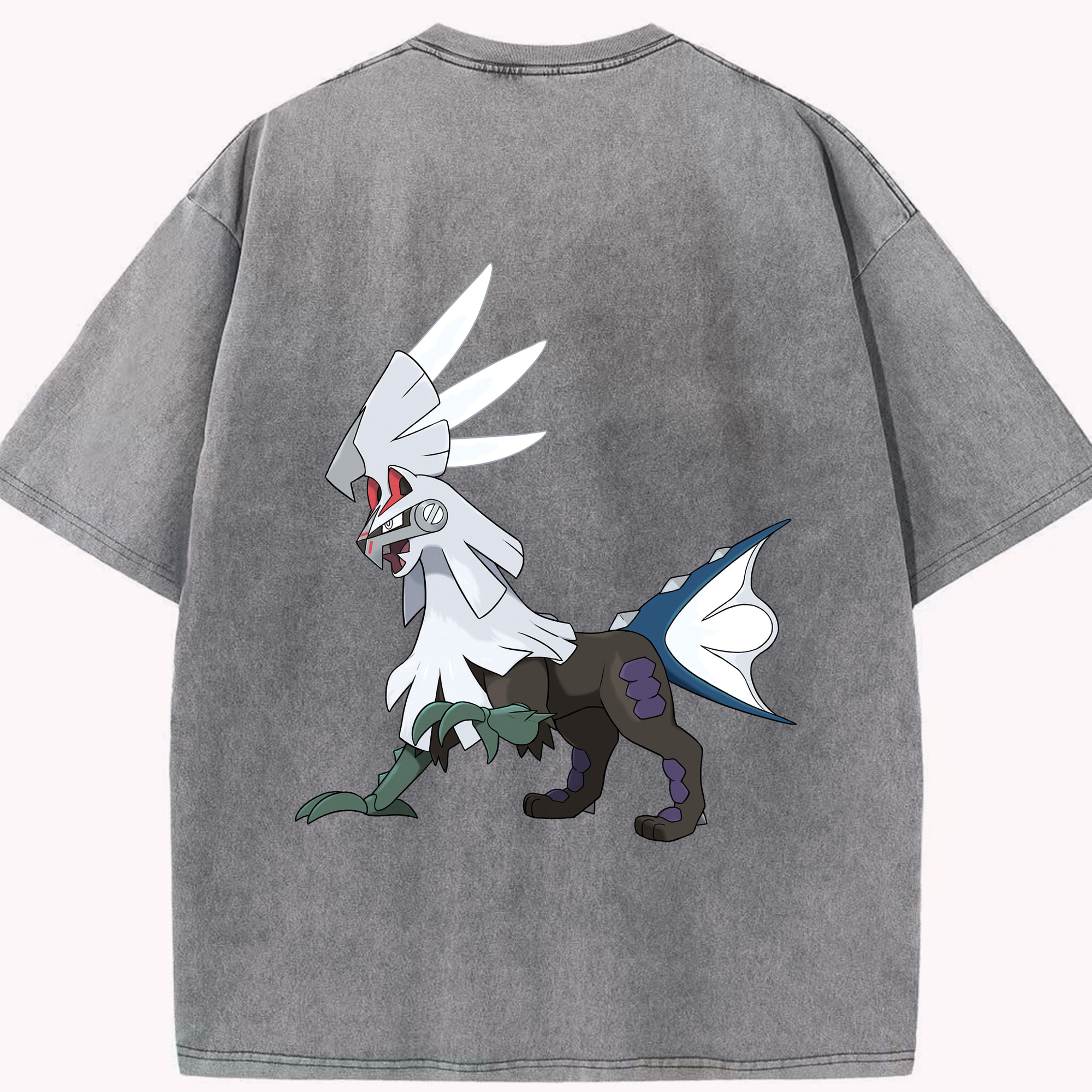 （画像用） ポケットモンスター Pokémon 綿100% ヴィンテージ風 半袖Tシャツ（背面プリント）