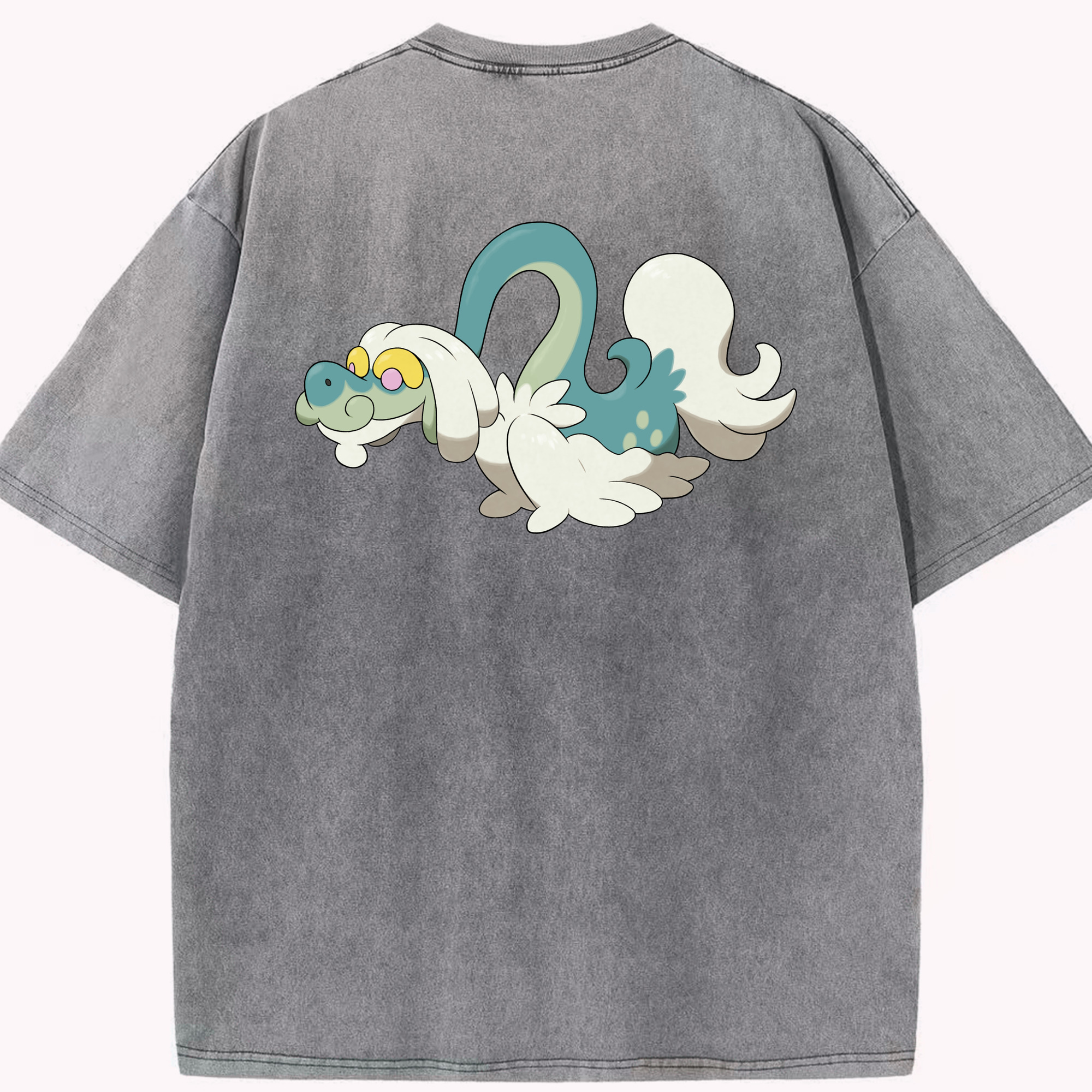 （画像用） ポケットモンスター Pokémon 綿100% ヴィンテージ風 半袖Tシャツ（背面プリント）