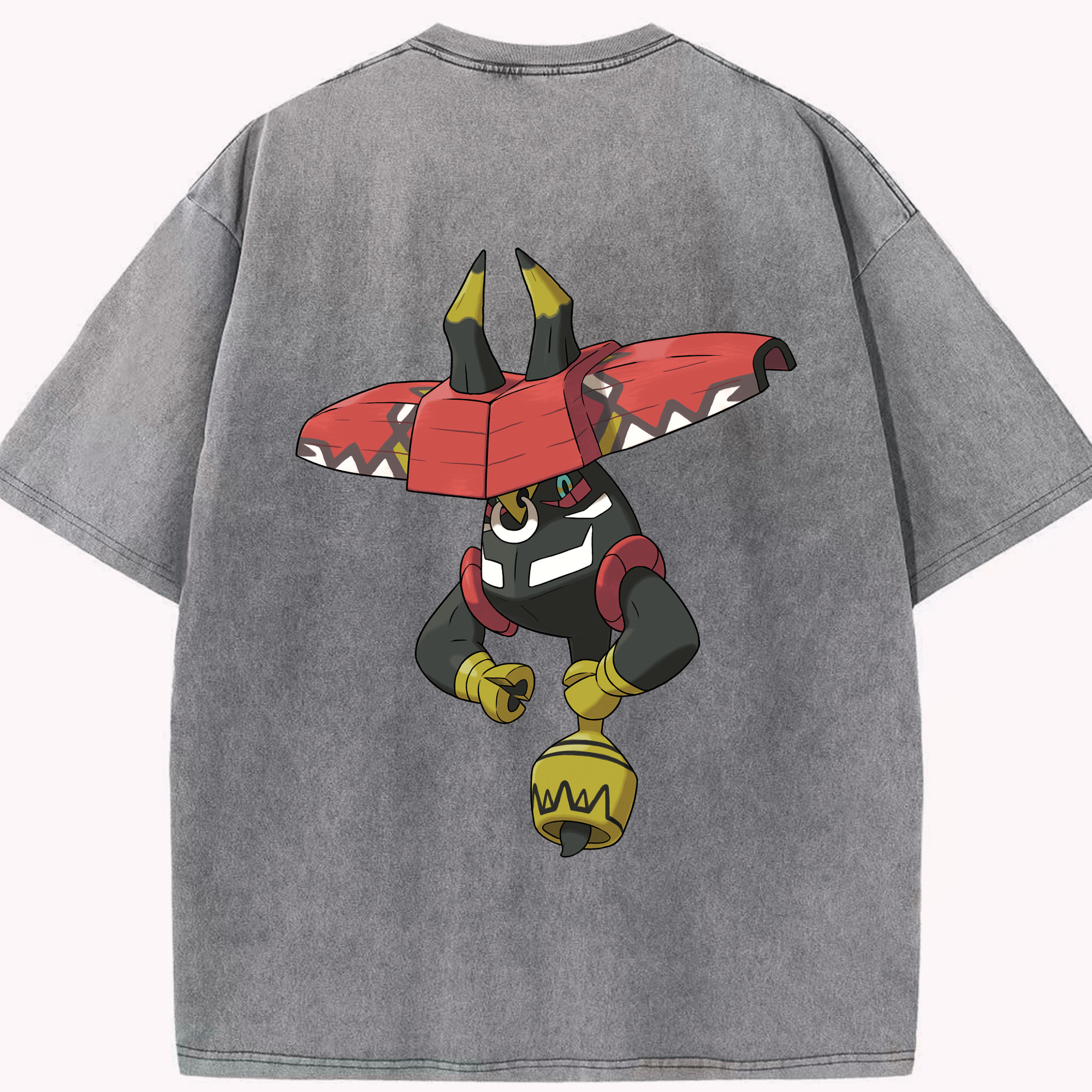 （画像用） ポケットモンスター Pokémon 綿100% ヴィンテージ風 半袖Tシャツ（背面プリント）
