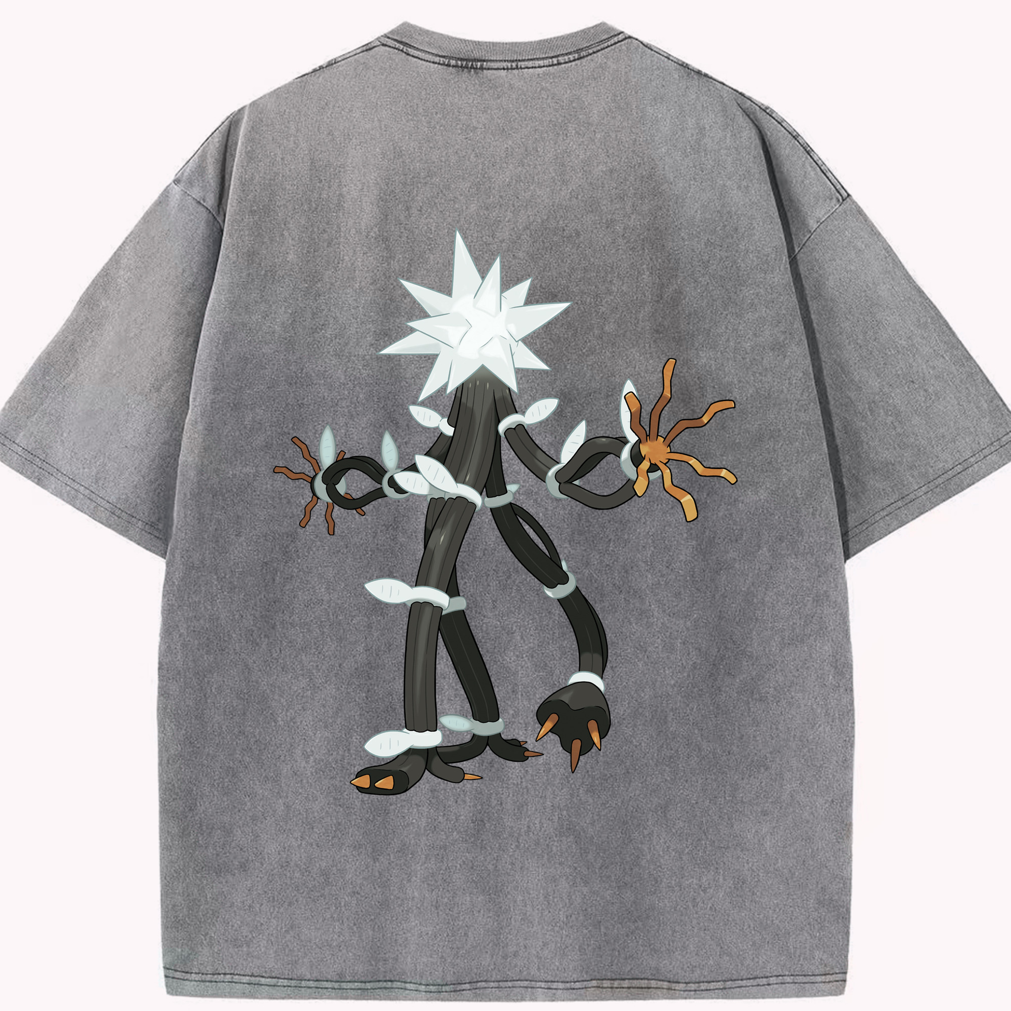 （画像用） ポケットモンスター Pokémon 綿100% ヴィンテージ風 半袖Tシャツ（背面プリント）
