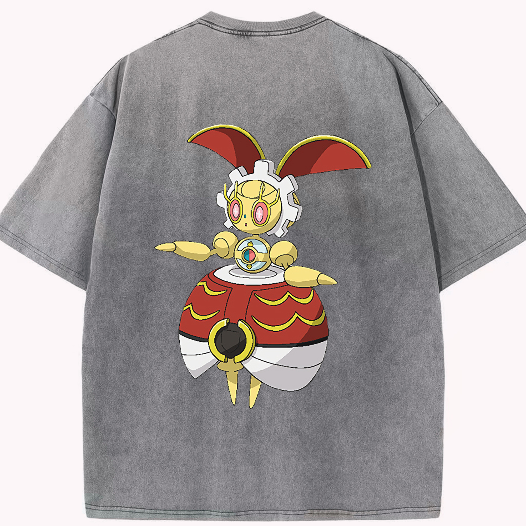 （画像用） ポケットモンスター Pokémon 綿100% ヴィンテージ風 半袖Tシャツ（背面プリント）