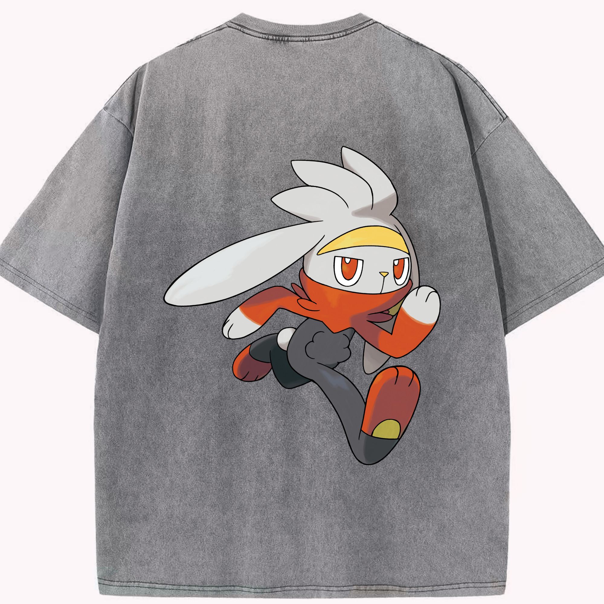 （画像用） ポケットモンスター Pokémon 綿100% ヴィンテージ風 半袖Tシャツ（背面プリント）