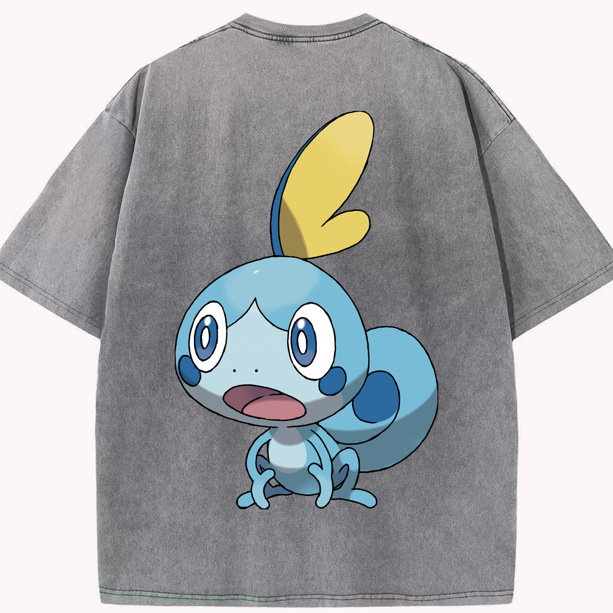 （画像用） ポケットモンスター Pokémon 綿100% ヴィンテージ風 半袖Tシャツ（背面プリント）