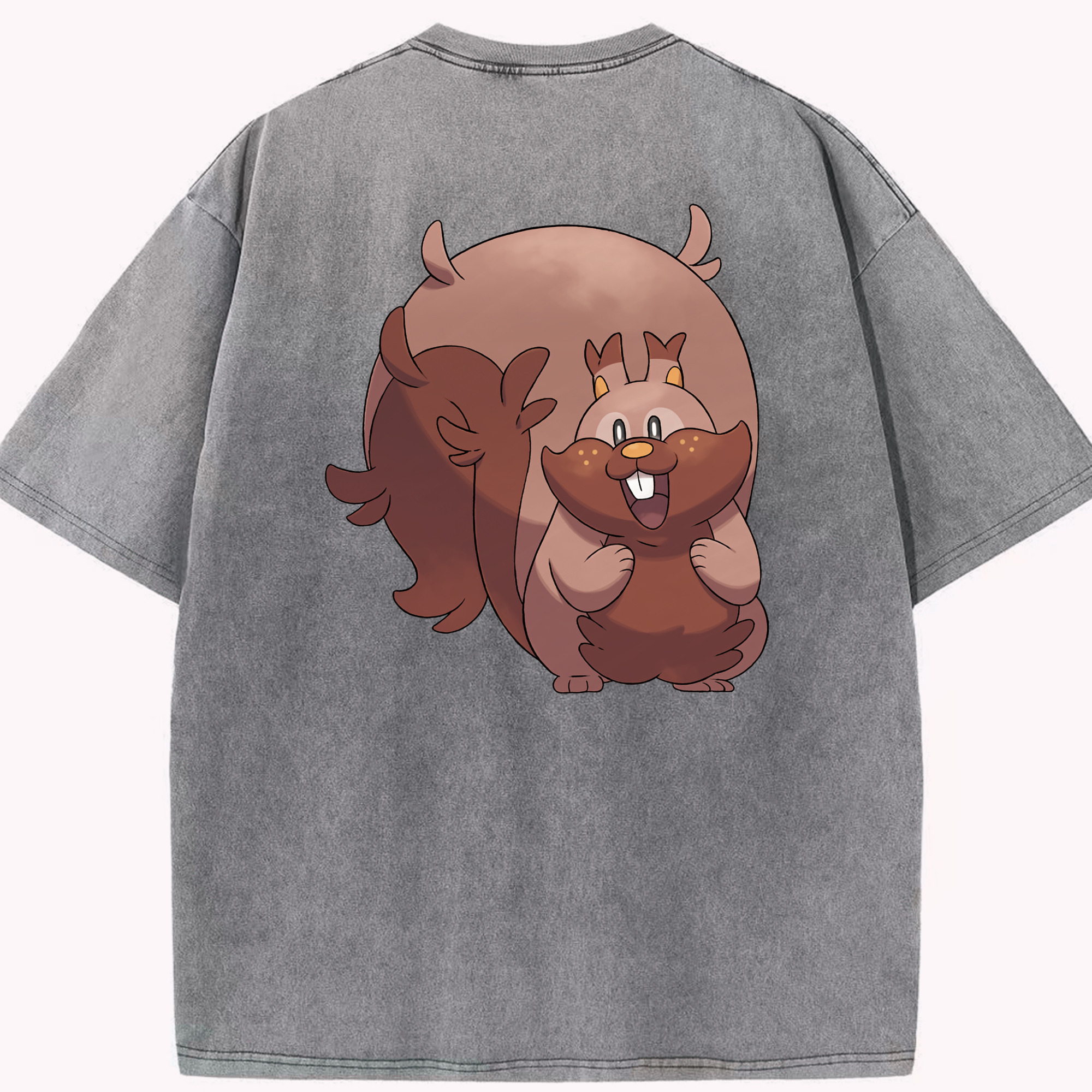 （画像用） ポケットモンスター Pokémon 綿100% ヴィンテージ風 半袖Tシャツ（背面プリント）
