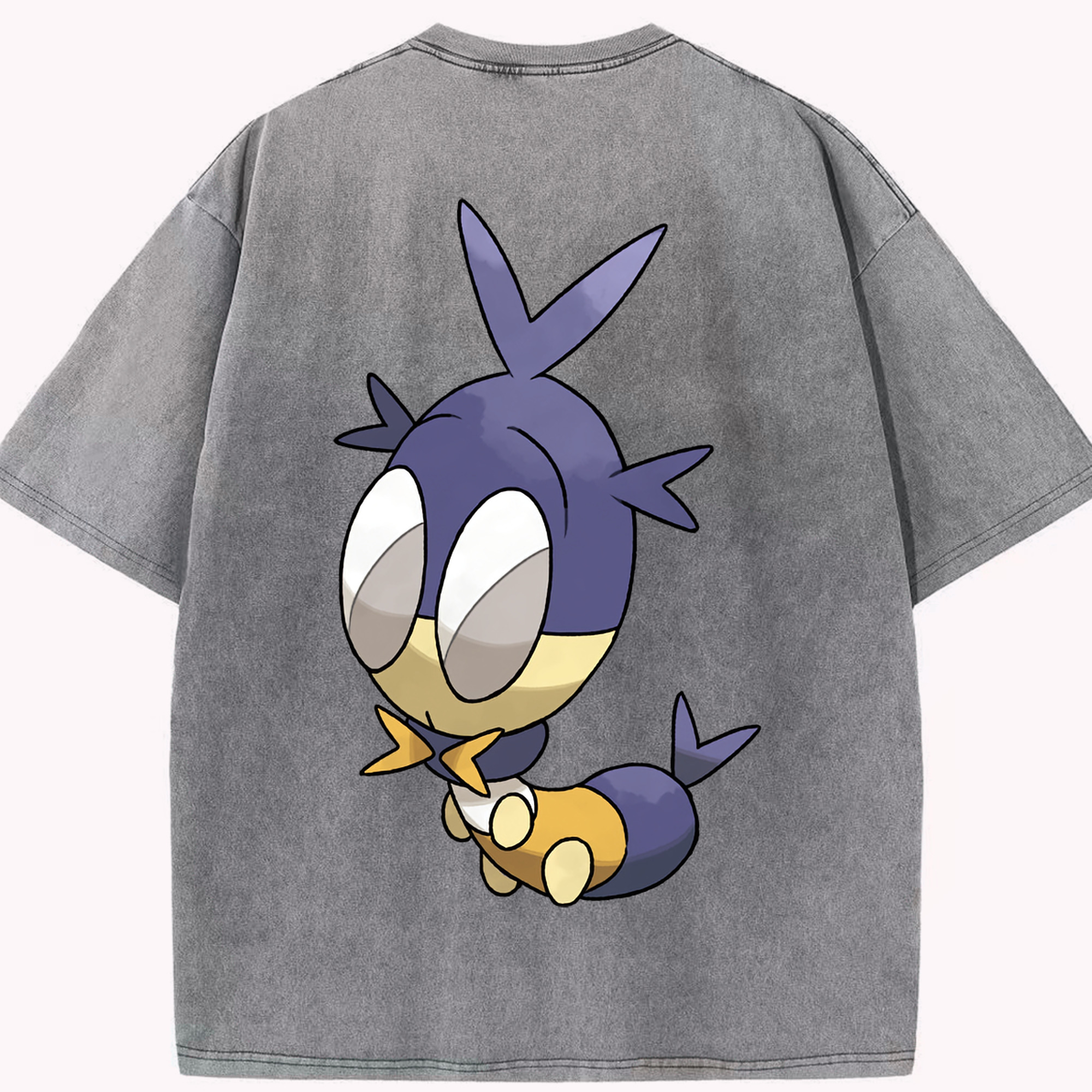 （画像用） ポケットモンスター Pokémon 綿100% ヴィンテージ風 半袖Tシャツ（背面プリント）