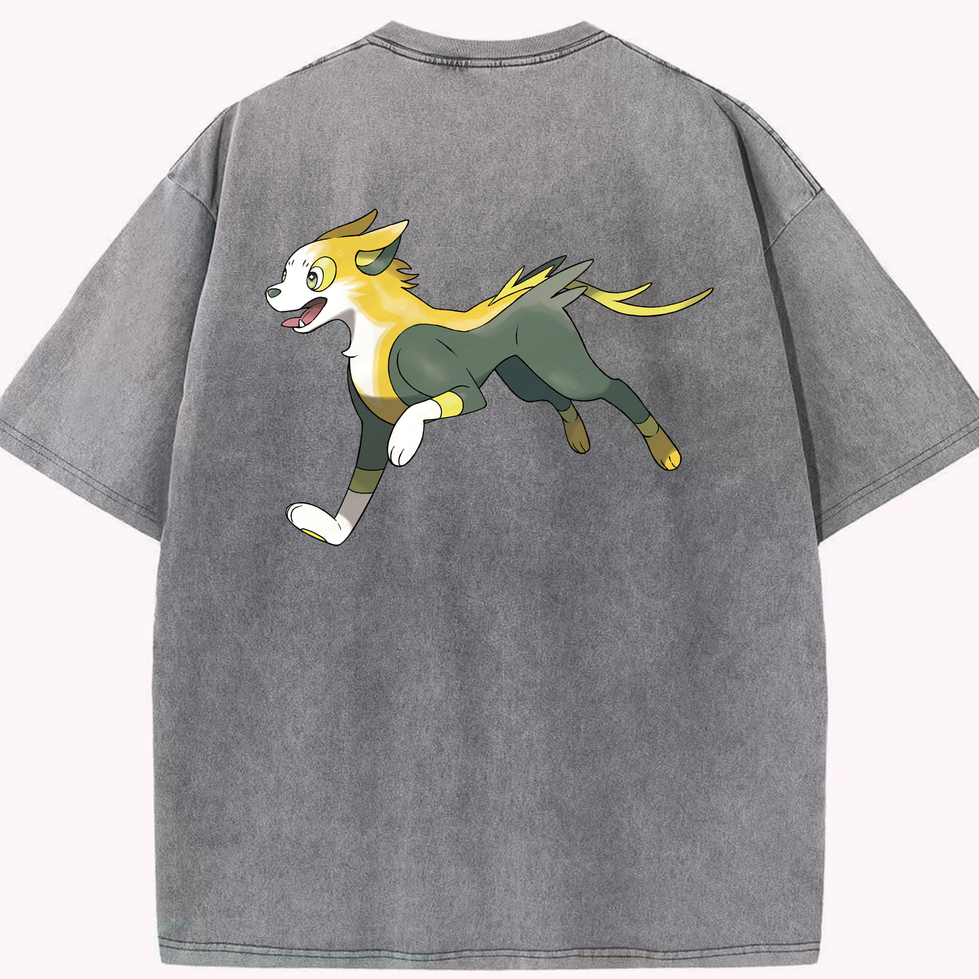 （画像用） ポケットモンスター Pokémon 綿100% ヴィンテージ風 半袖Tシャツ（背面プリント）