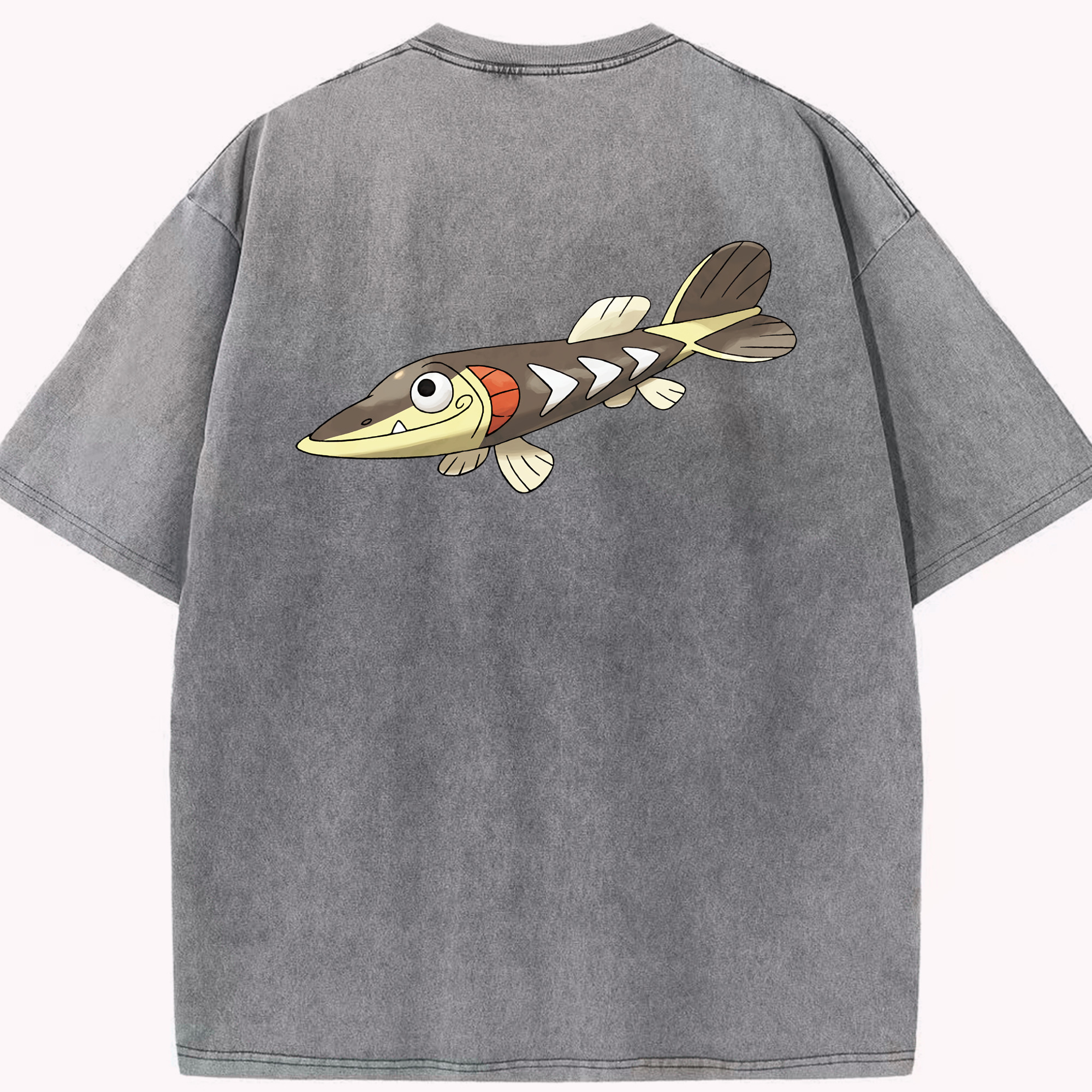 （画像用） ポケットモンスター Pokémon 綿100% ヴィンテージ風 半袖Tシャツ（背面プリント）
