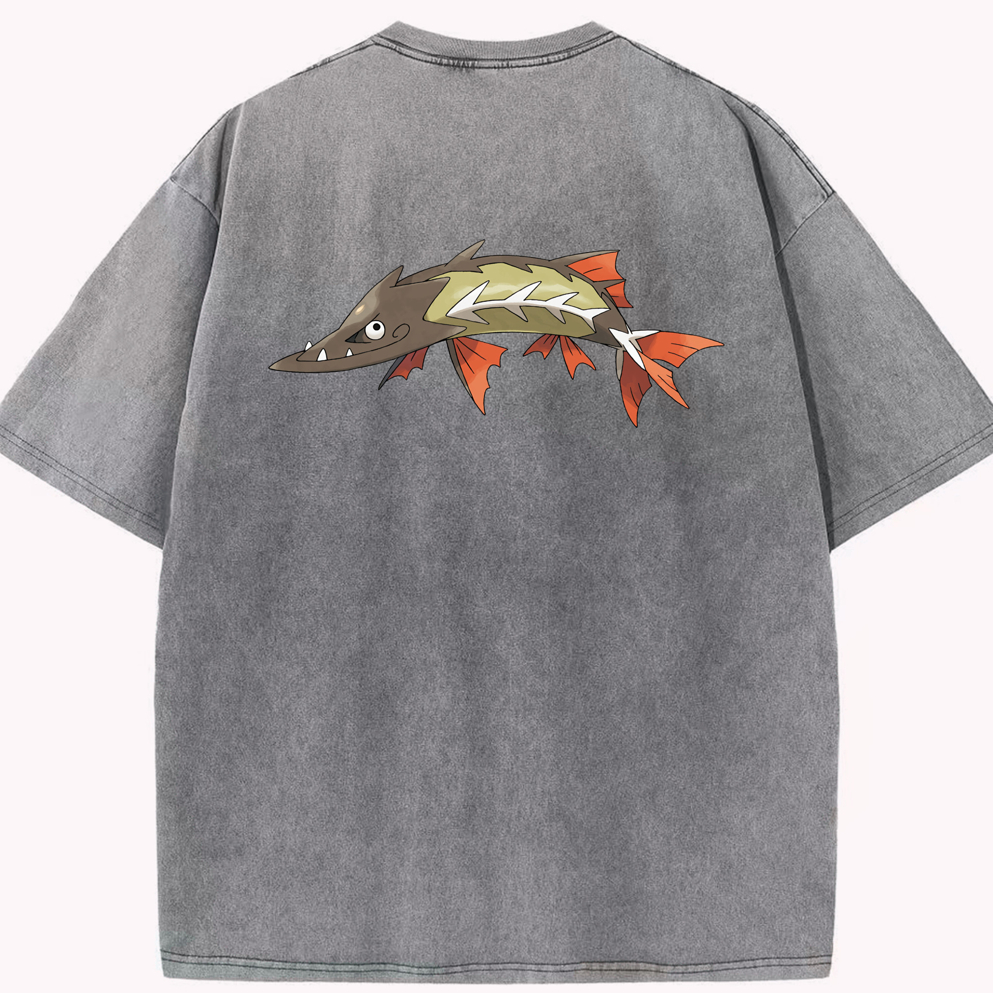 （画像用） ポケットモンスター Pokémon 綿100% ヴィンテージ風 半袖Tシャツ（背面プリント）