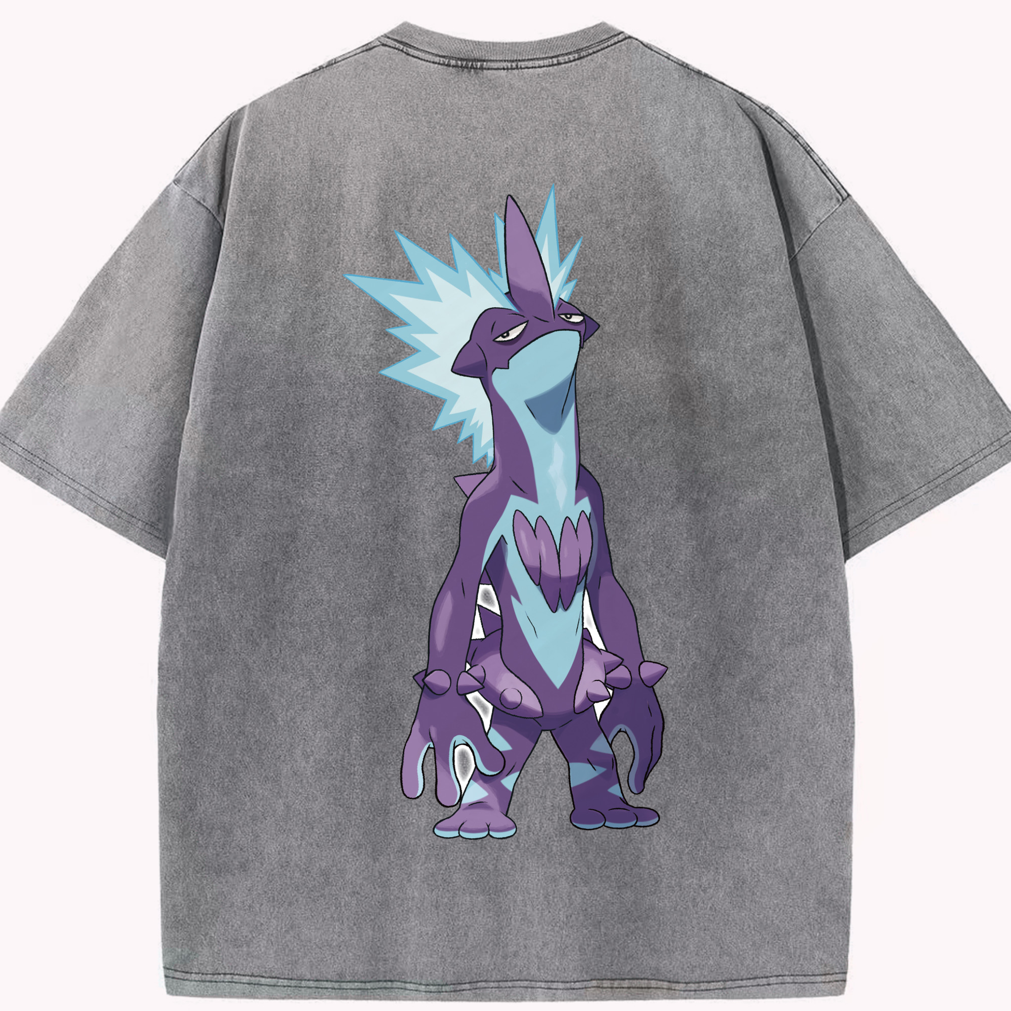 （画像用） ポケットモンスター Pokémon 綿100% ヴィンテージ風 半袖Tシャツ（背面プリント）