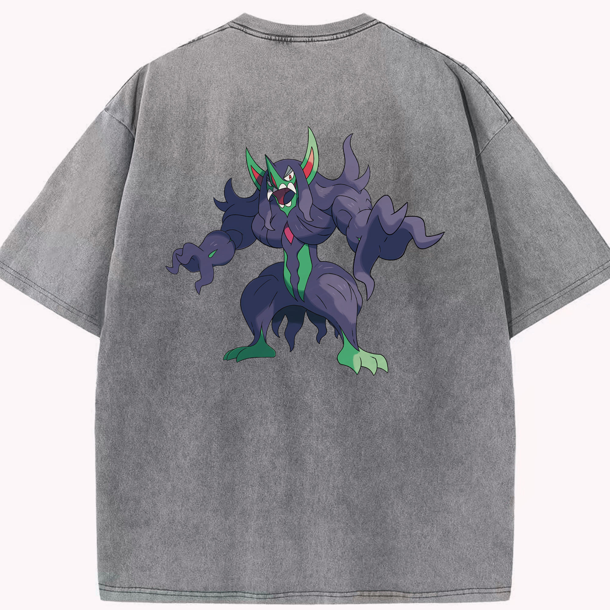 （画像用） ポケットモンスター Pokémon 綿100% ヴィンテージ風 半袖Tシャツ（背面プリント）