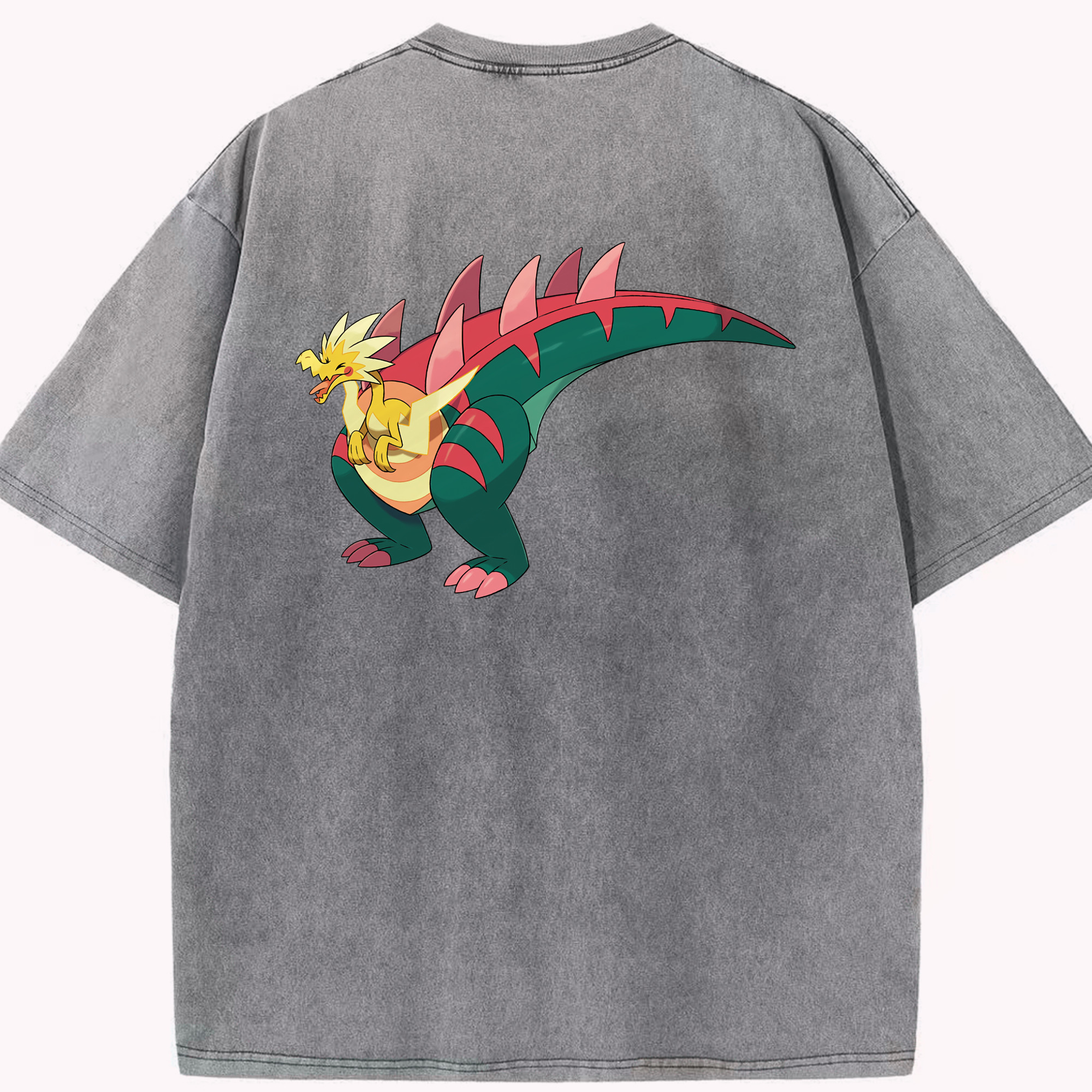 （画像用） ポケットモンスター Pokémon 綿100% ヴィンテージ風 半袖Tシャツ（背面プリント）