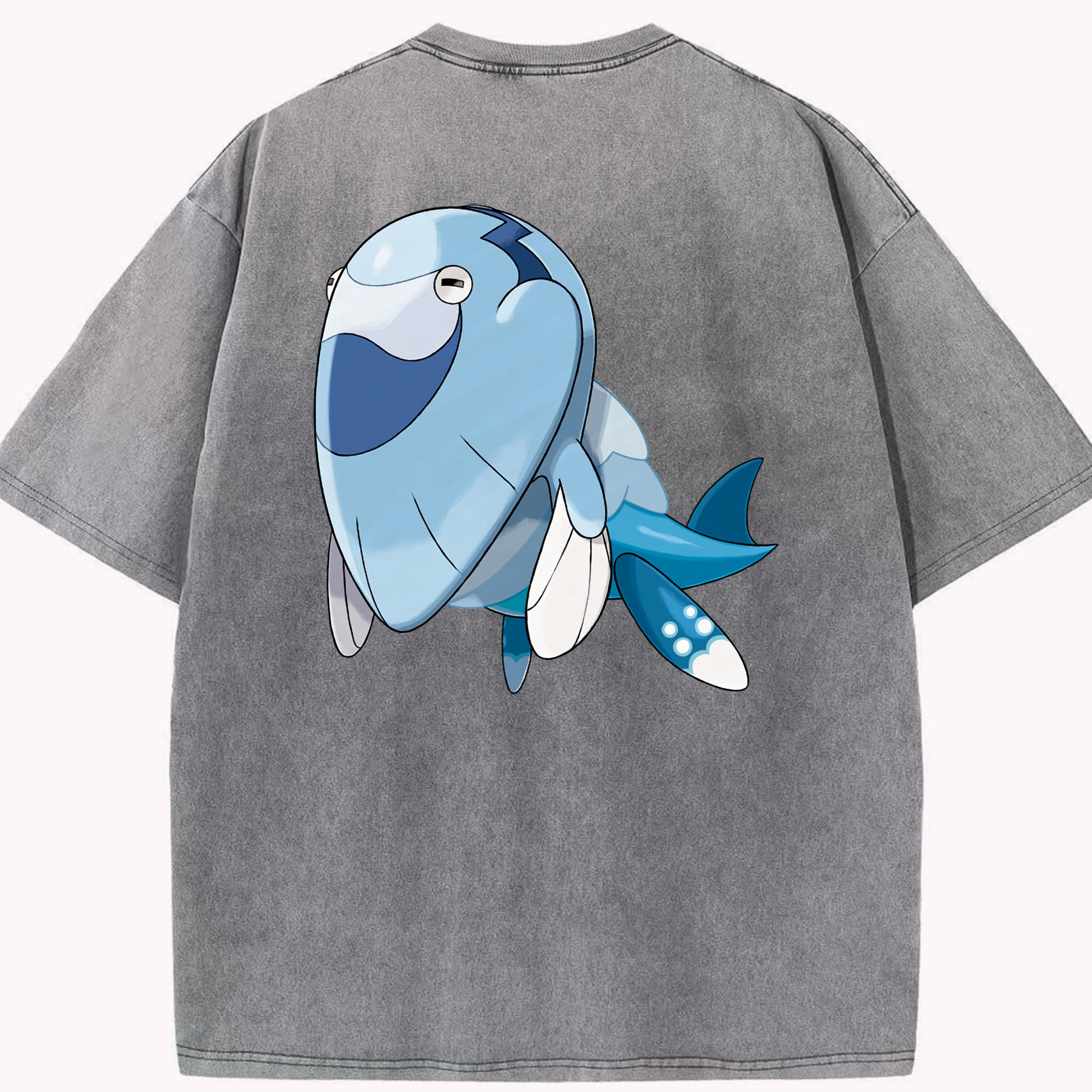 （画像用） ポケットモンスター Pokémon 綿100% ヴィンテージ風 半袖Tシャツ（背面プリント）