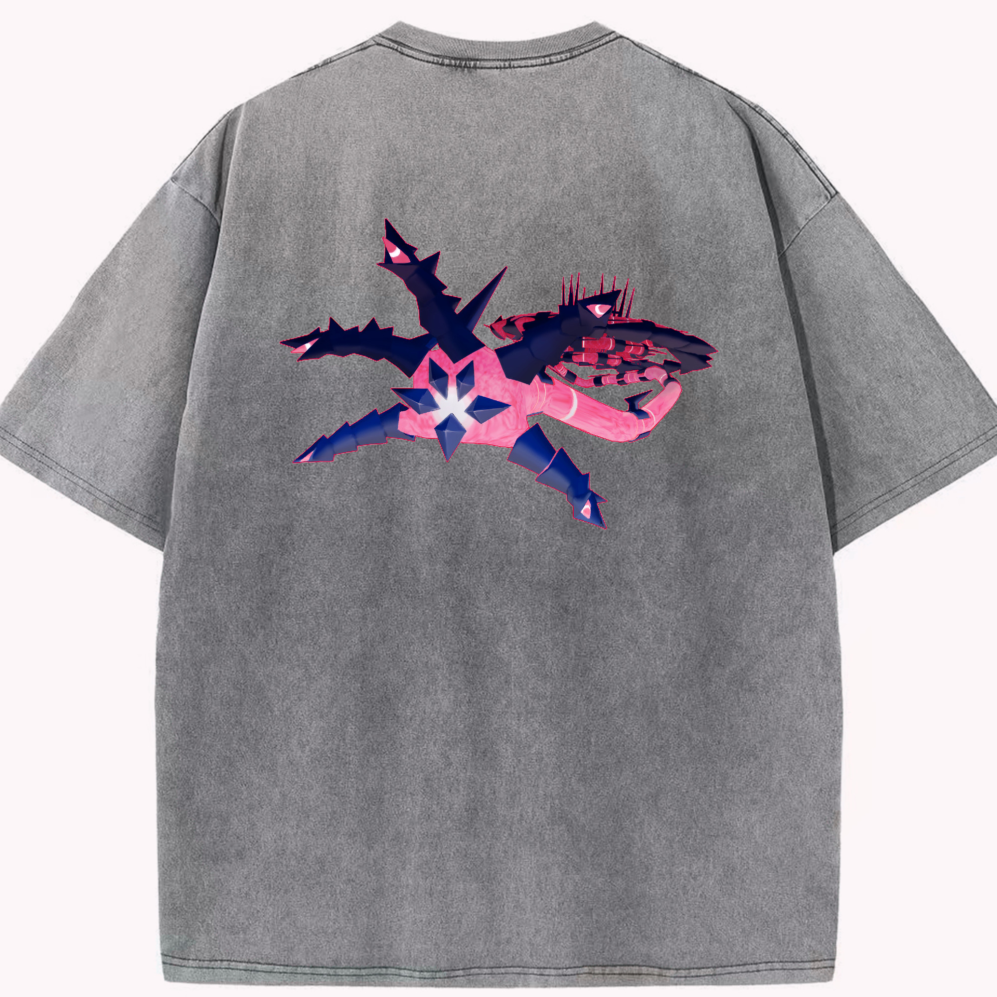 （画像用） ポケットモンスター Pokémon 綿100% ヴィンテージ風 半袖Tシャツ（背面プリント）