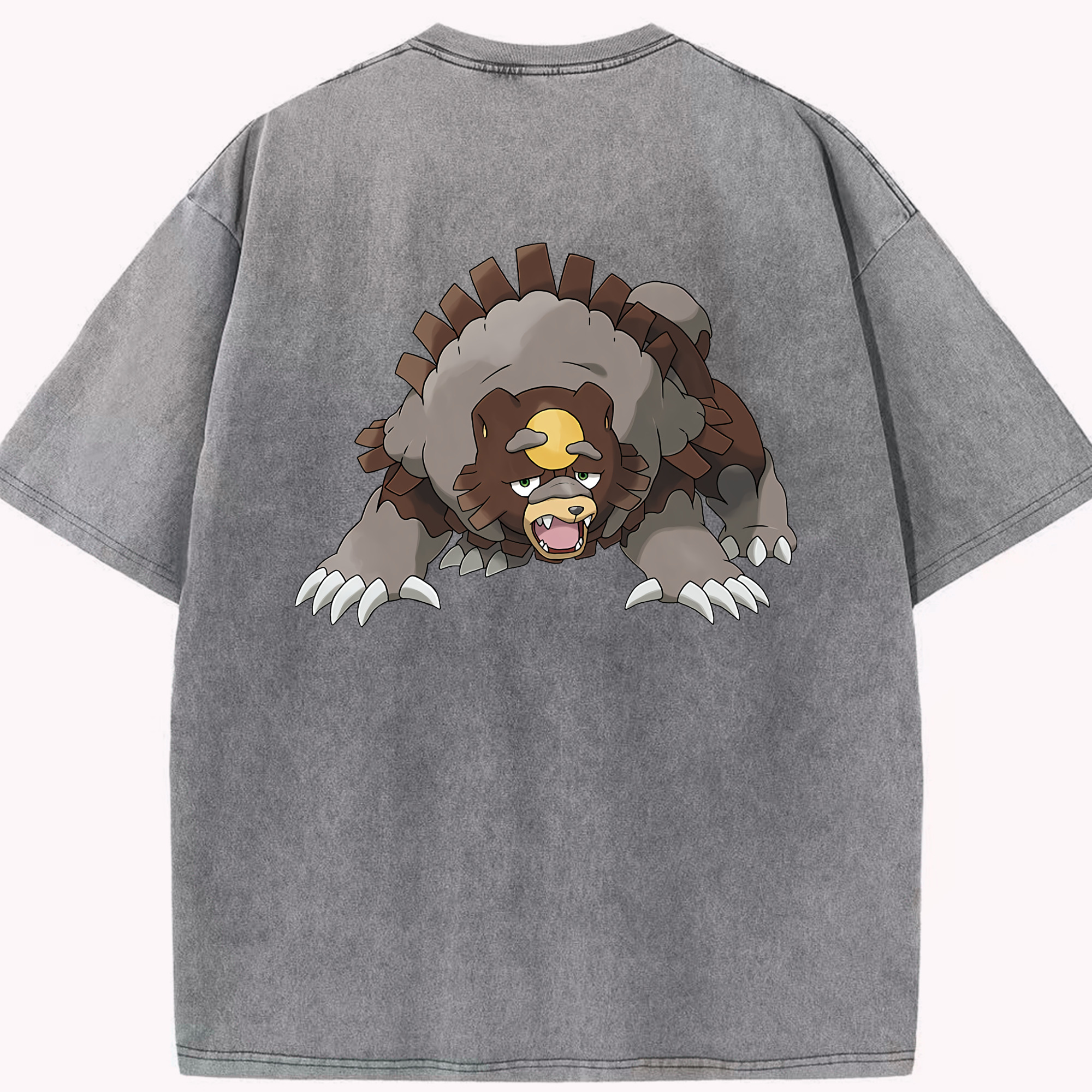 （画像用） ポケットモンスター Pokémon 綿100% ヴィンテージ風 半袖Tシャツ（背面プリント）