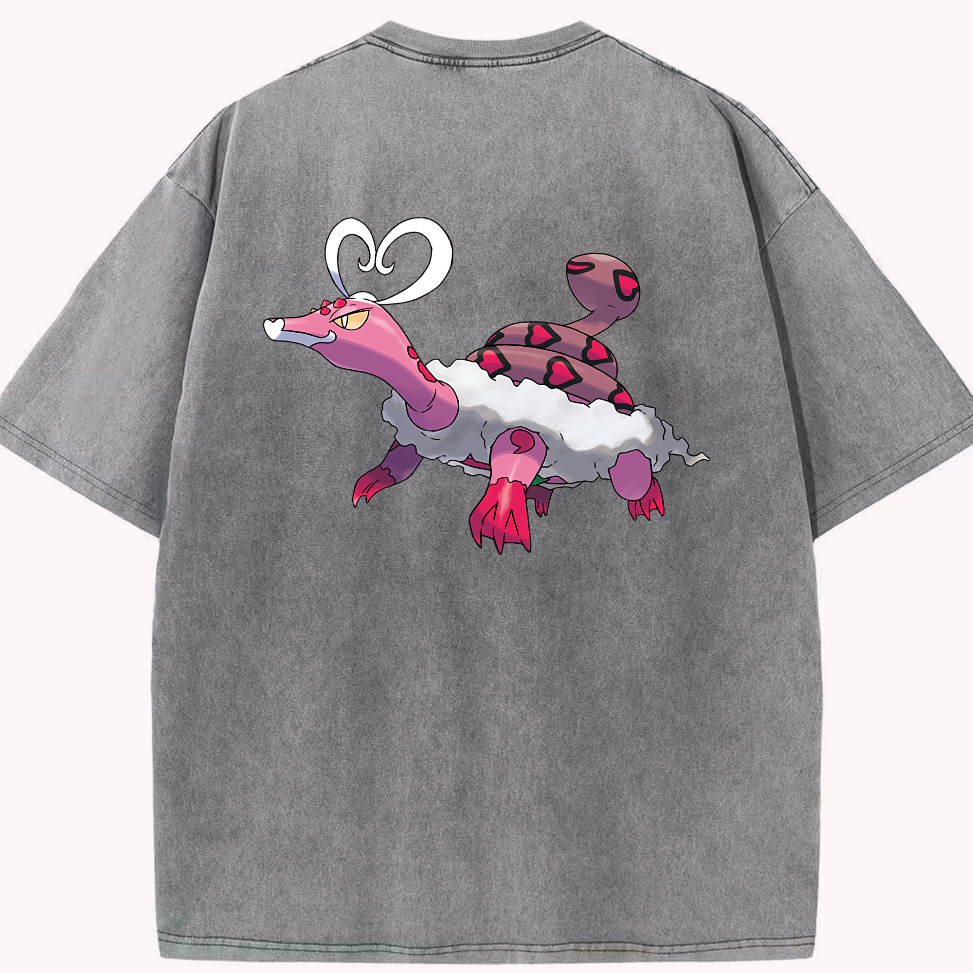 （画像用） ポケットモンスター Pokémon 綿100% ヴィンテージ風 半袖Tシャツ（背面プリント）