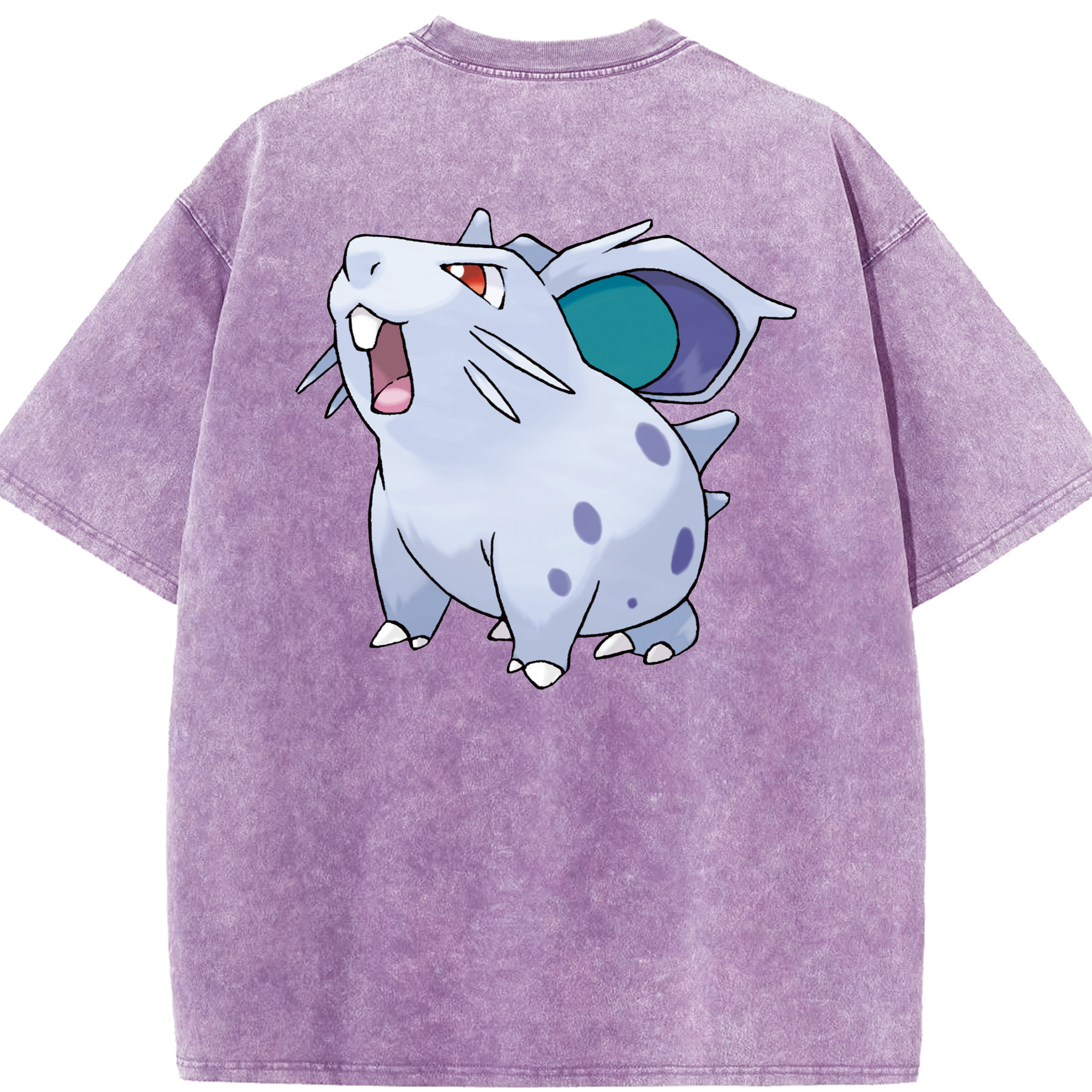 （画像用） ポケットモンスター Pokémon 綿100% ヴィンテージ風 半袖Tシャツ（背面プリント）
