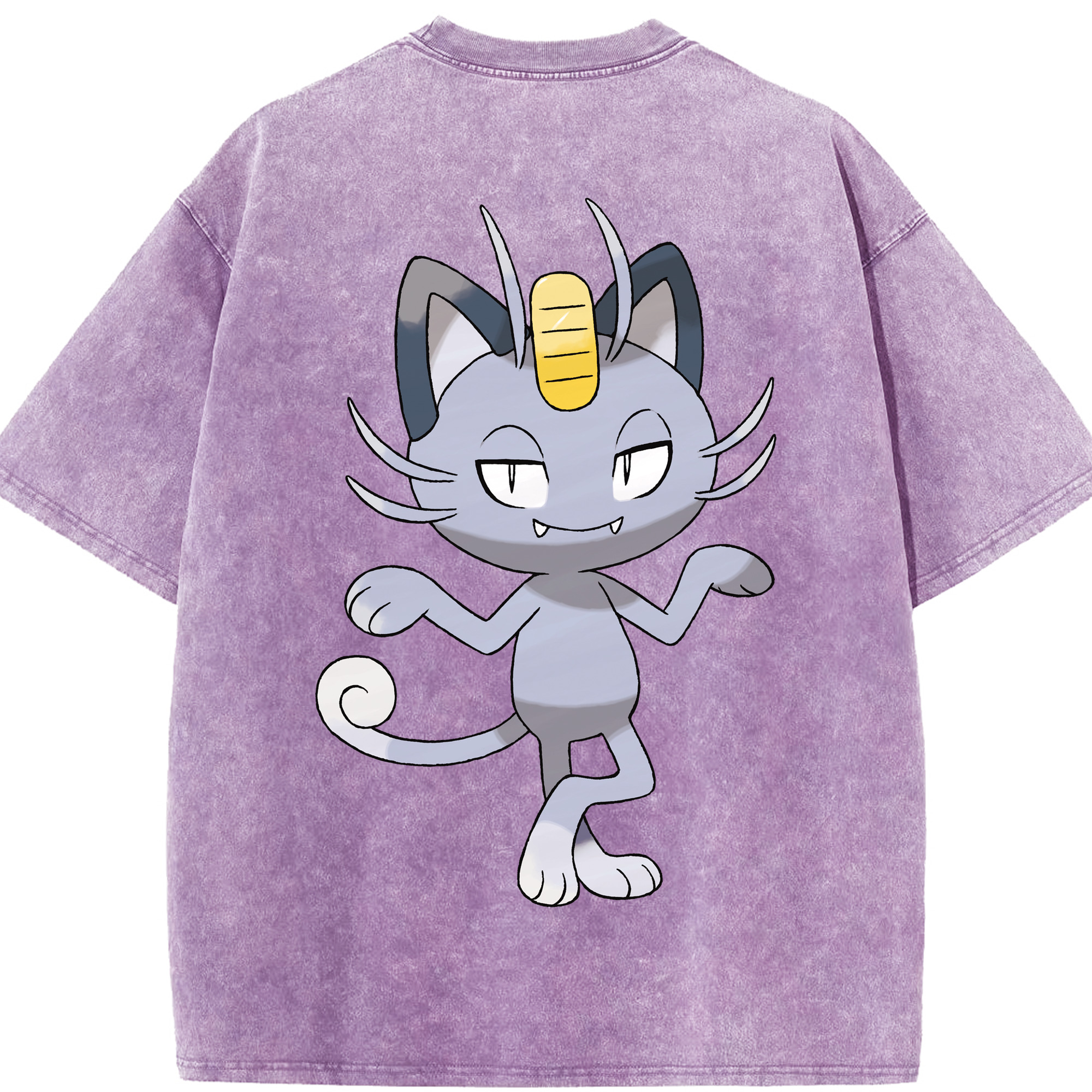 （画像用） ポケットモンスター Pokémon 綿100% ヴィンテージ風 半袖Tシャツ（背面プリント）