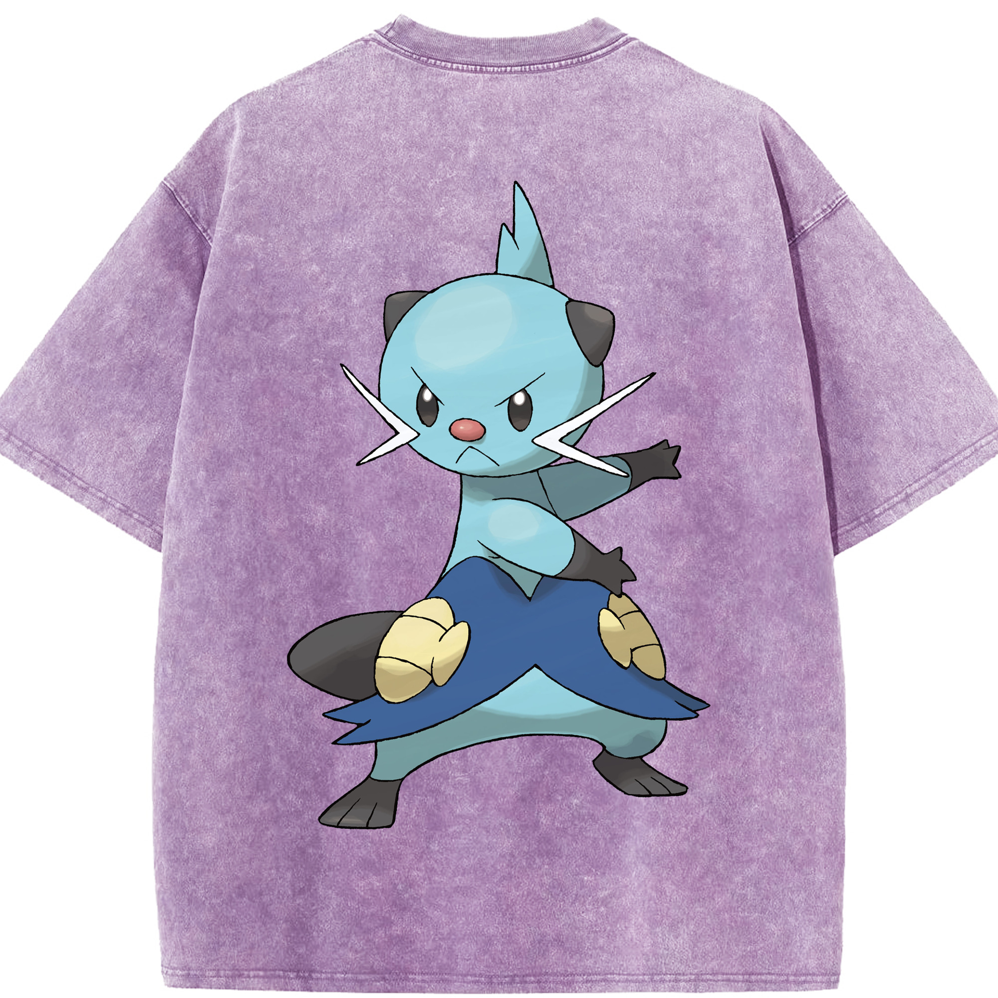 （画像用） ポケットモンスター Pokémon 綿100% ヴィンテージ風 半袖Tシャツ（背面プリント）