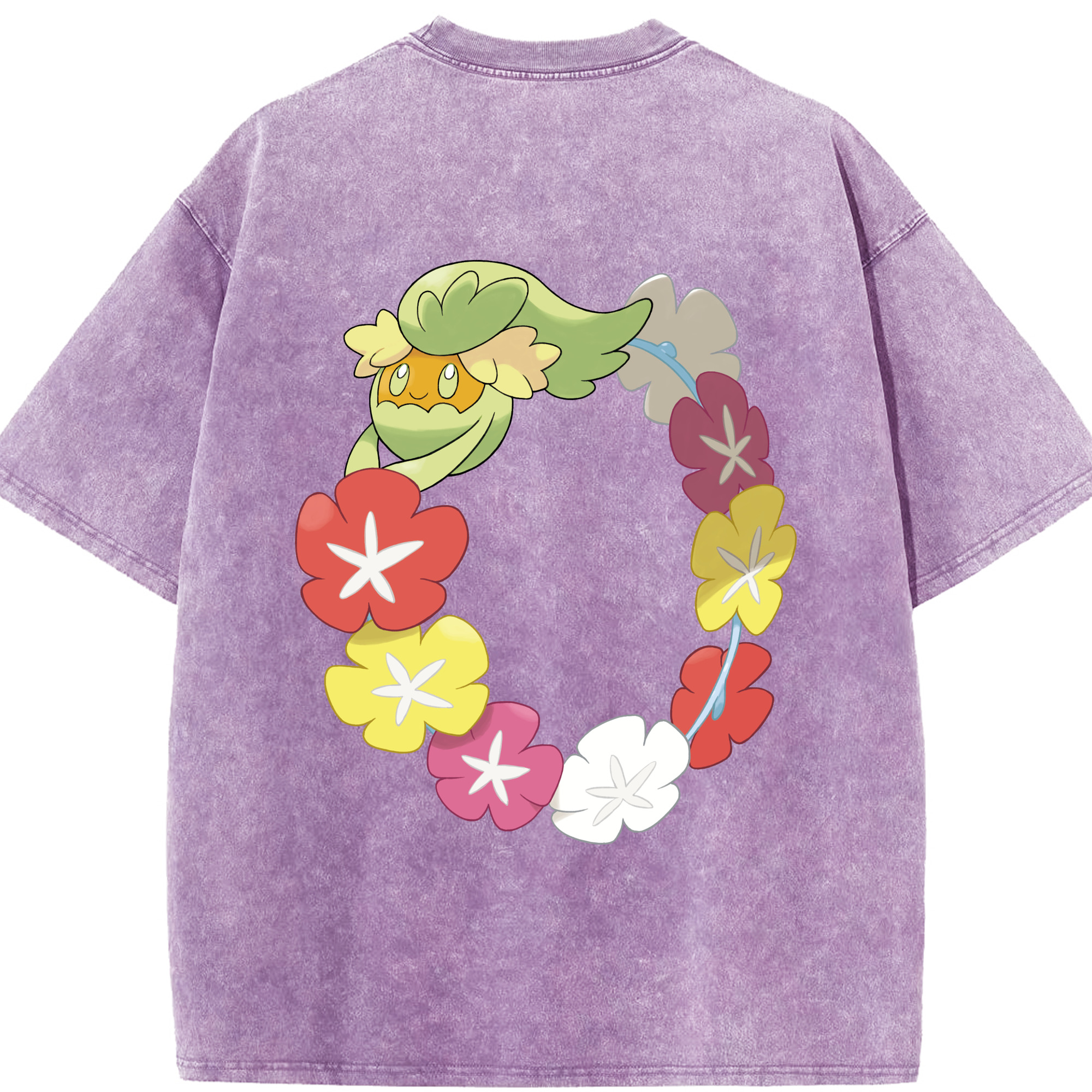 （画像用） ポケットモンスター Pokémon 綿100% ヴィンテージ風 半袖Tシャツ（背面プリント）