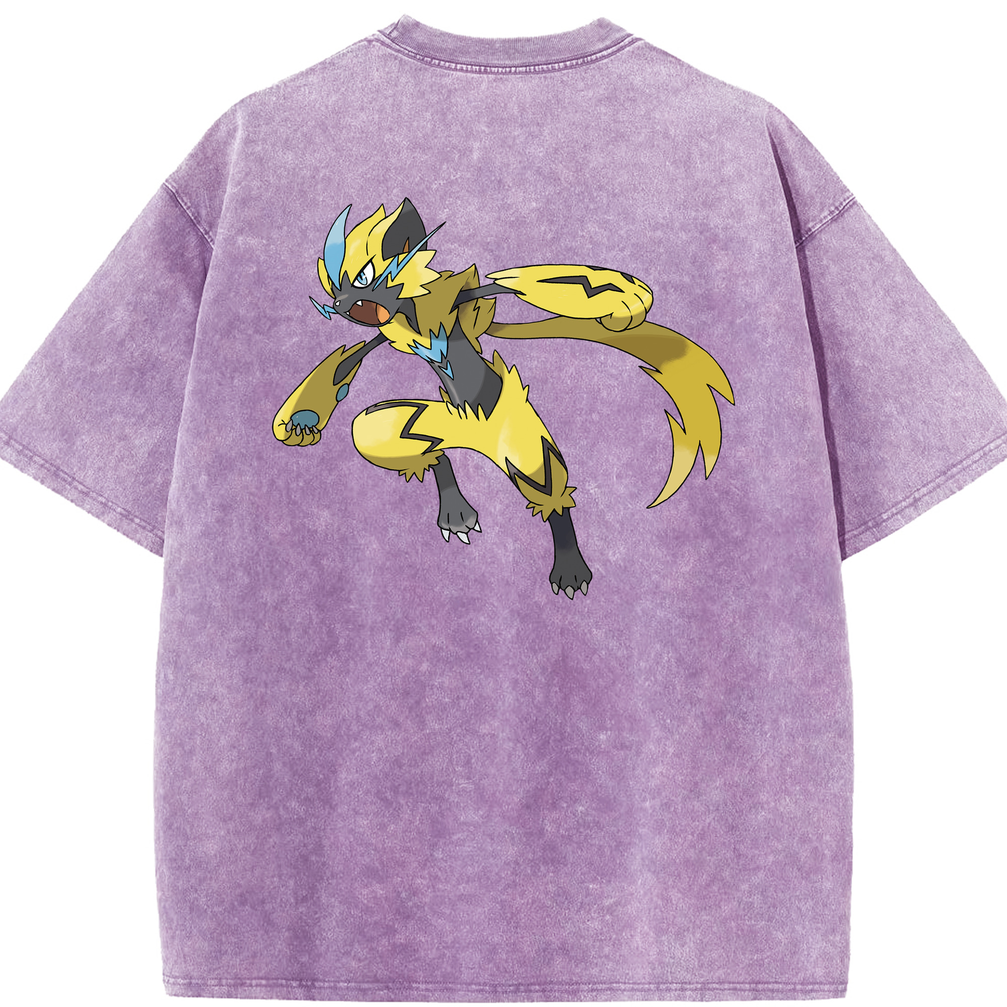 （画像用） ポケットモンスター Pokémon 綿100% ヴィンテージ風 半袖Tシャツ（背面プリント）