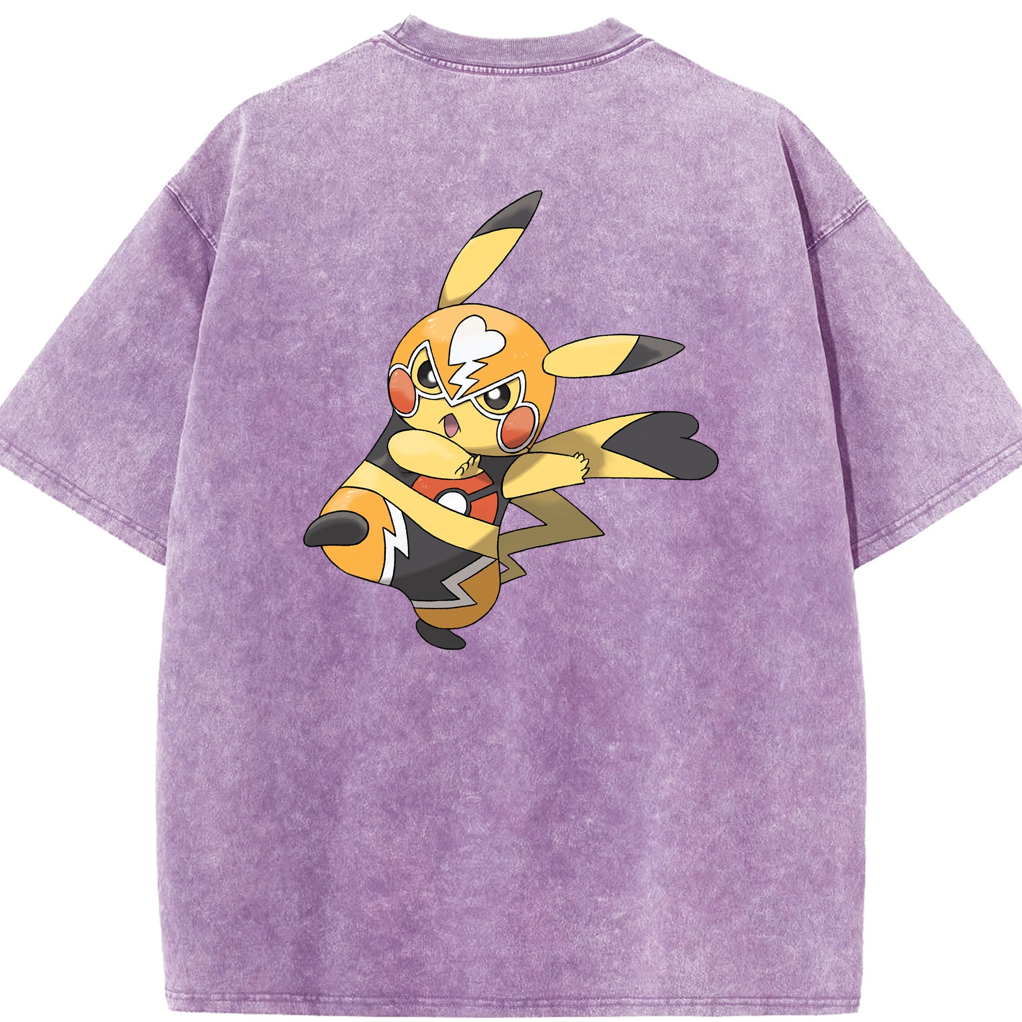 （画像用） ポケットモンスター Pokémon 綿100% ヴィンテージ風 半袖Tシャツ（背面プリント）