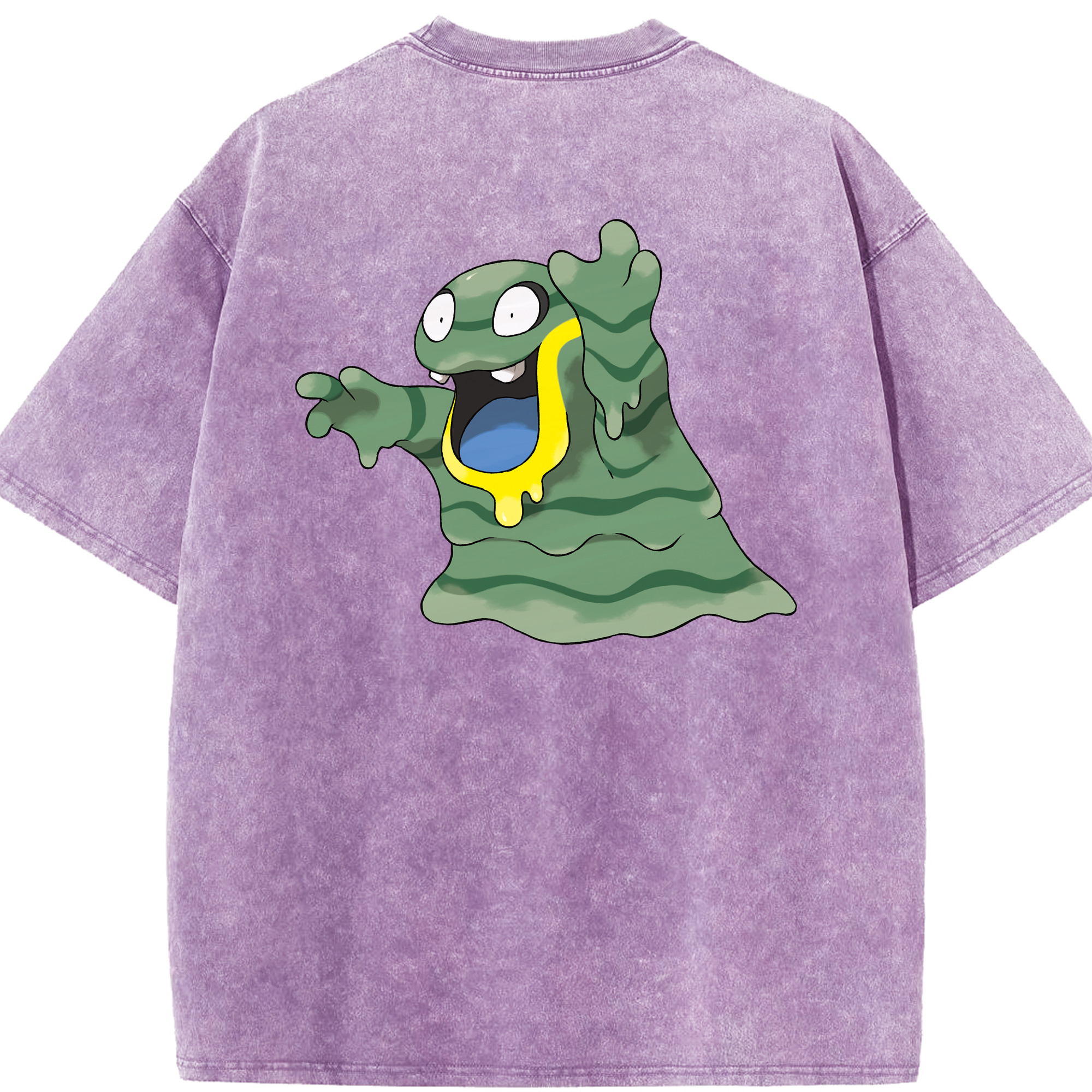 （画像用） ポケットモンスター Pokémon 綿100% ヴィンテージ風 半袖Tシャツ（背面プリント）