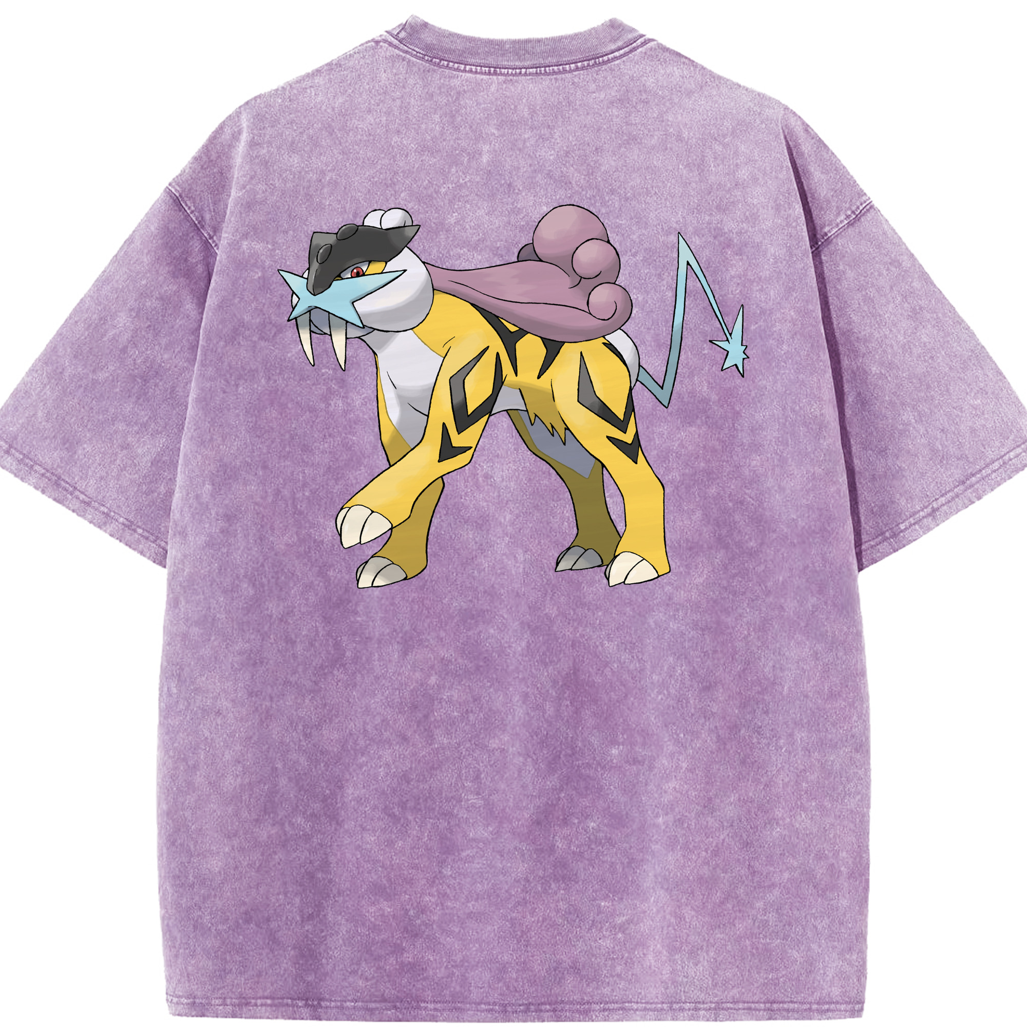 （画像用） ポケットモンスター Pokémon 綿100% ヴィンテージ風 半袖Tシャツ（背面プリント）