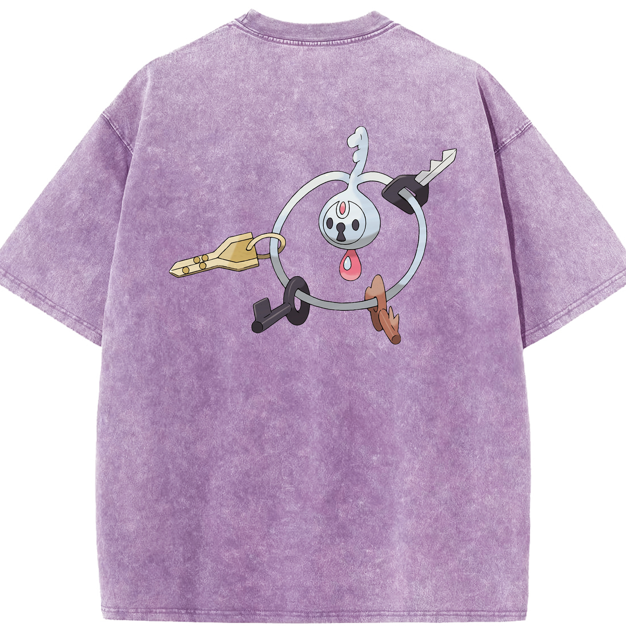 （画像用） ポケットモンスター Pokémon 綿100% ヴィンテージ風 半袖Tシャツ（背面プリント）