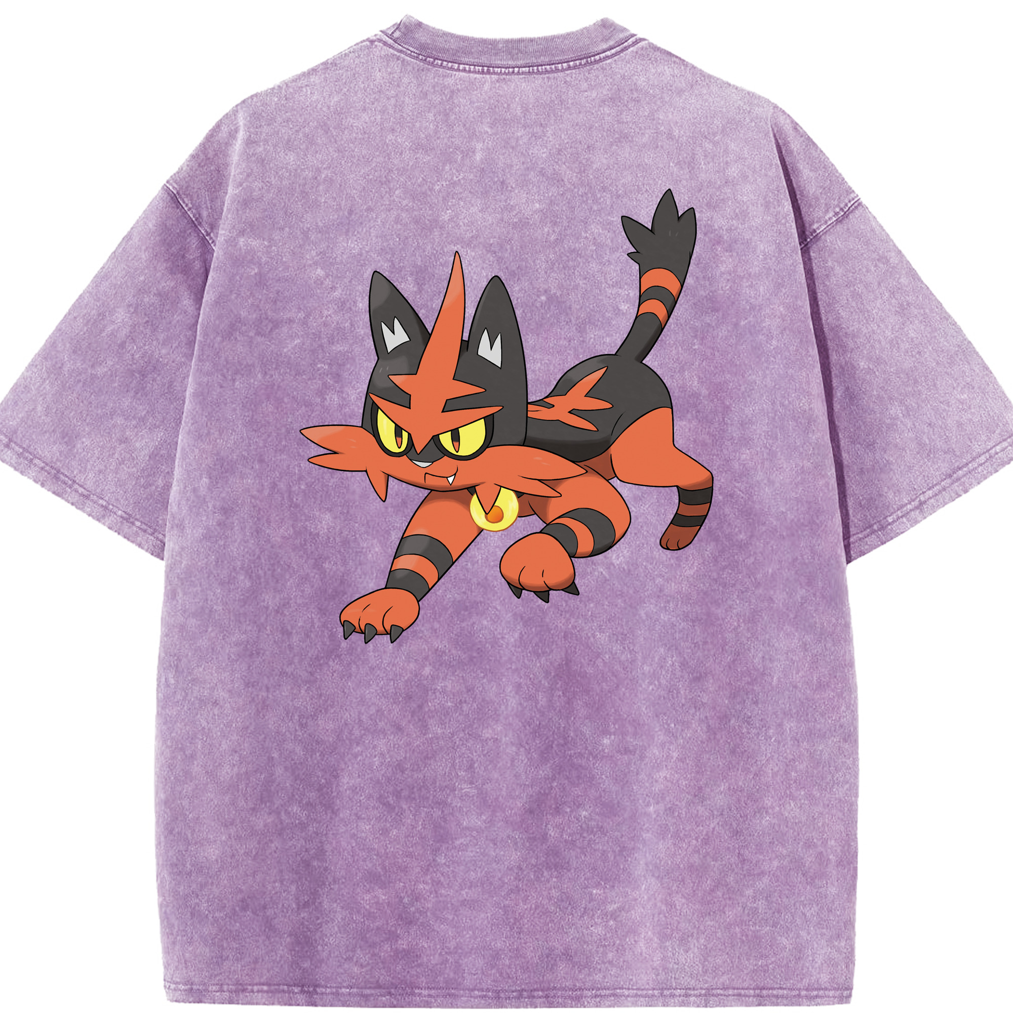 （画像用） ポケットモンスター Pokémon 綿100% ヴィンテージ風 半袖Tシャツ（背面プリント）