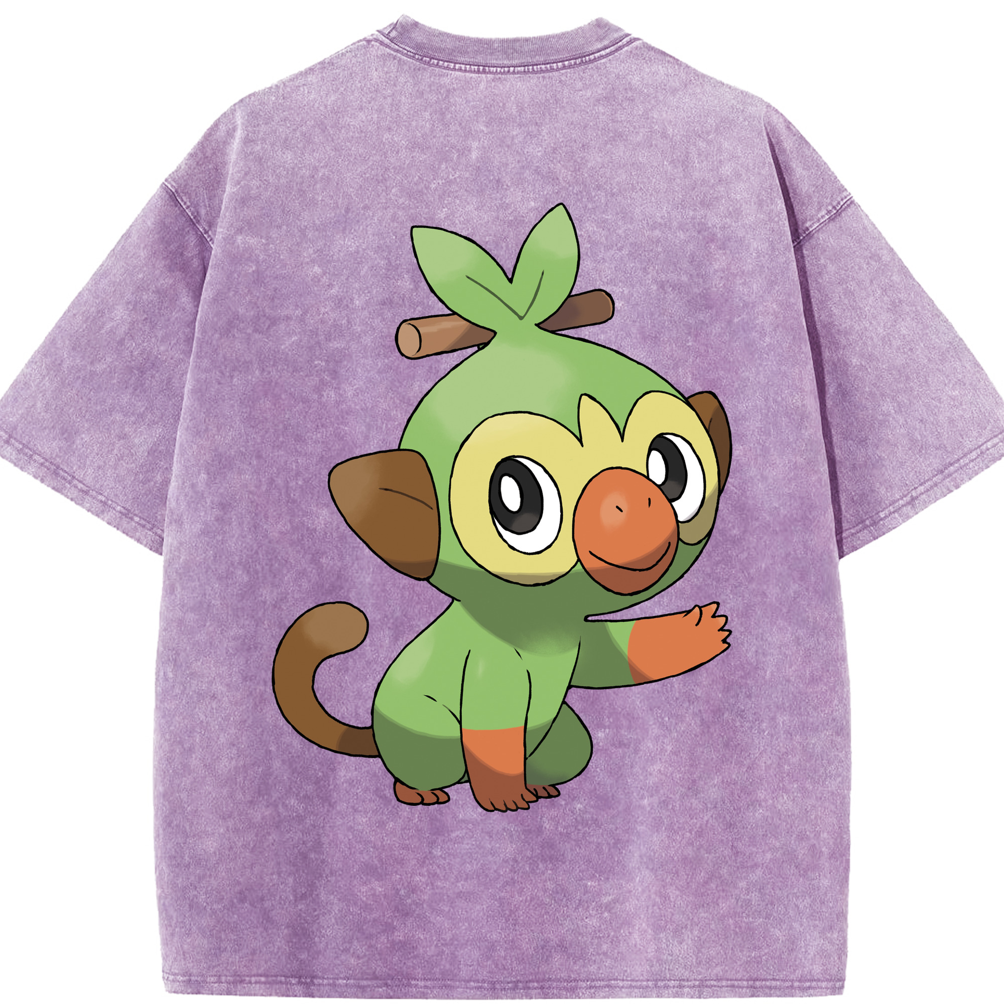 （画像用） ポケットモンスター Pokémon 綿100% ヴィンテージ風 半袖Tシャツ（背面プリント）