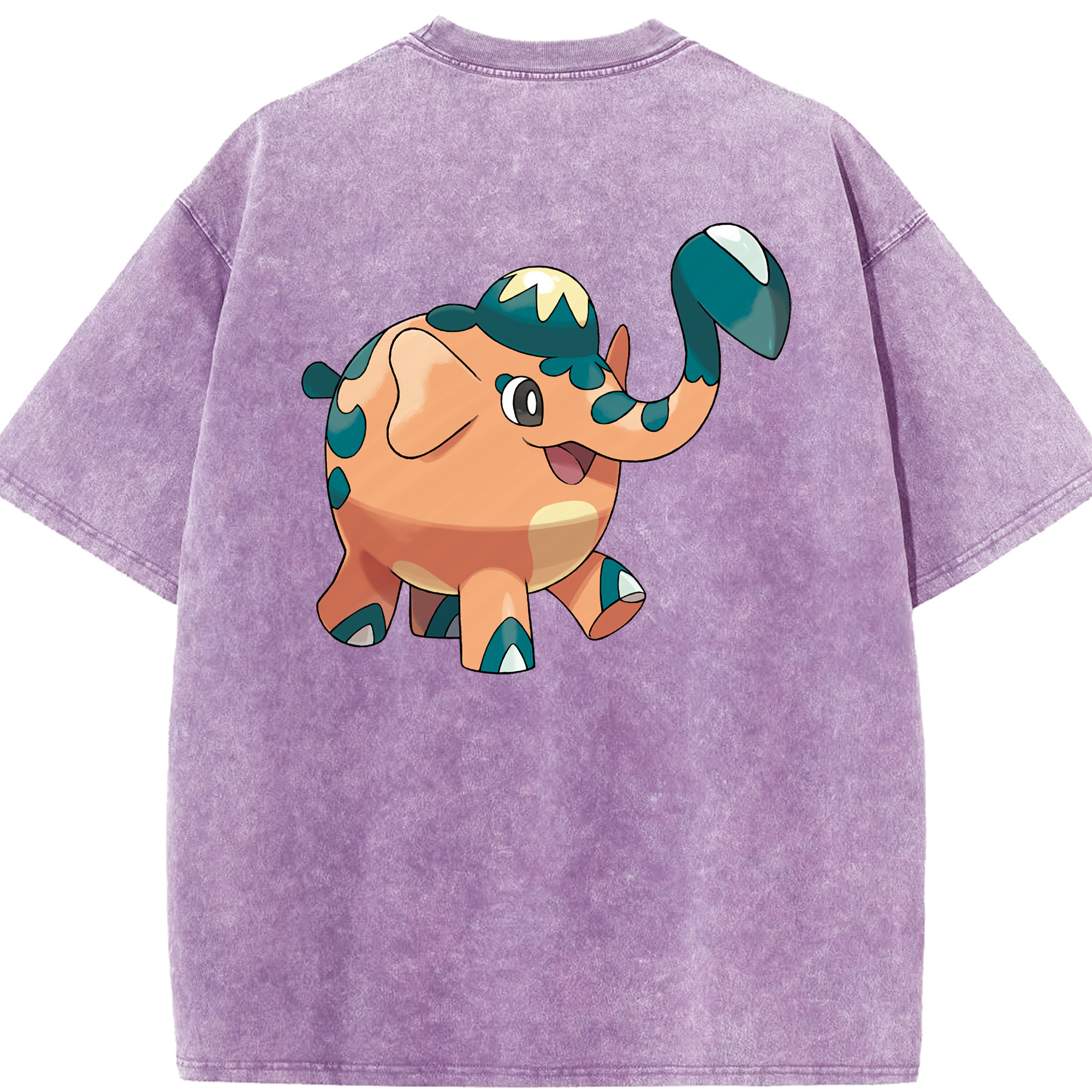 （画像用） ポケットモンスター Pokémon 綿100% ヴィンテージ風 半袖Tシャツ（背面プリント）
