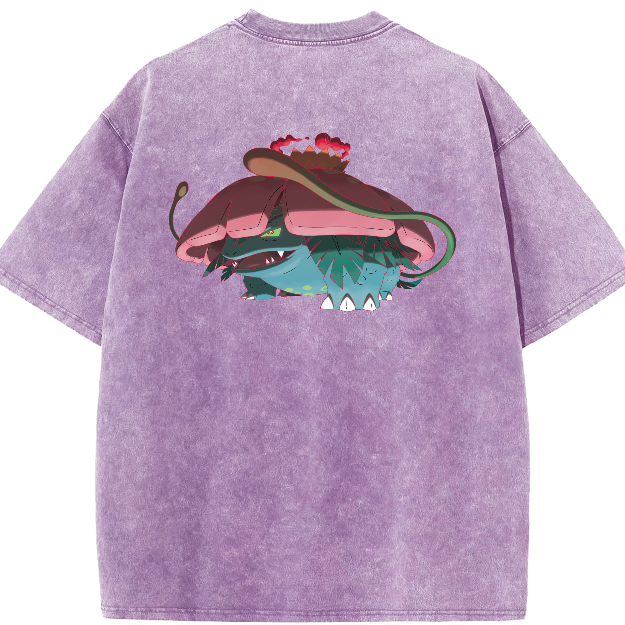 （画像用） ポケットモンスター Pokémon 綿100% ヴィンテージ風 半袖Tシャツ（背面プリント）