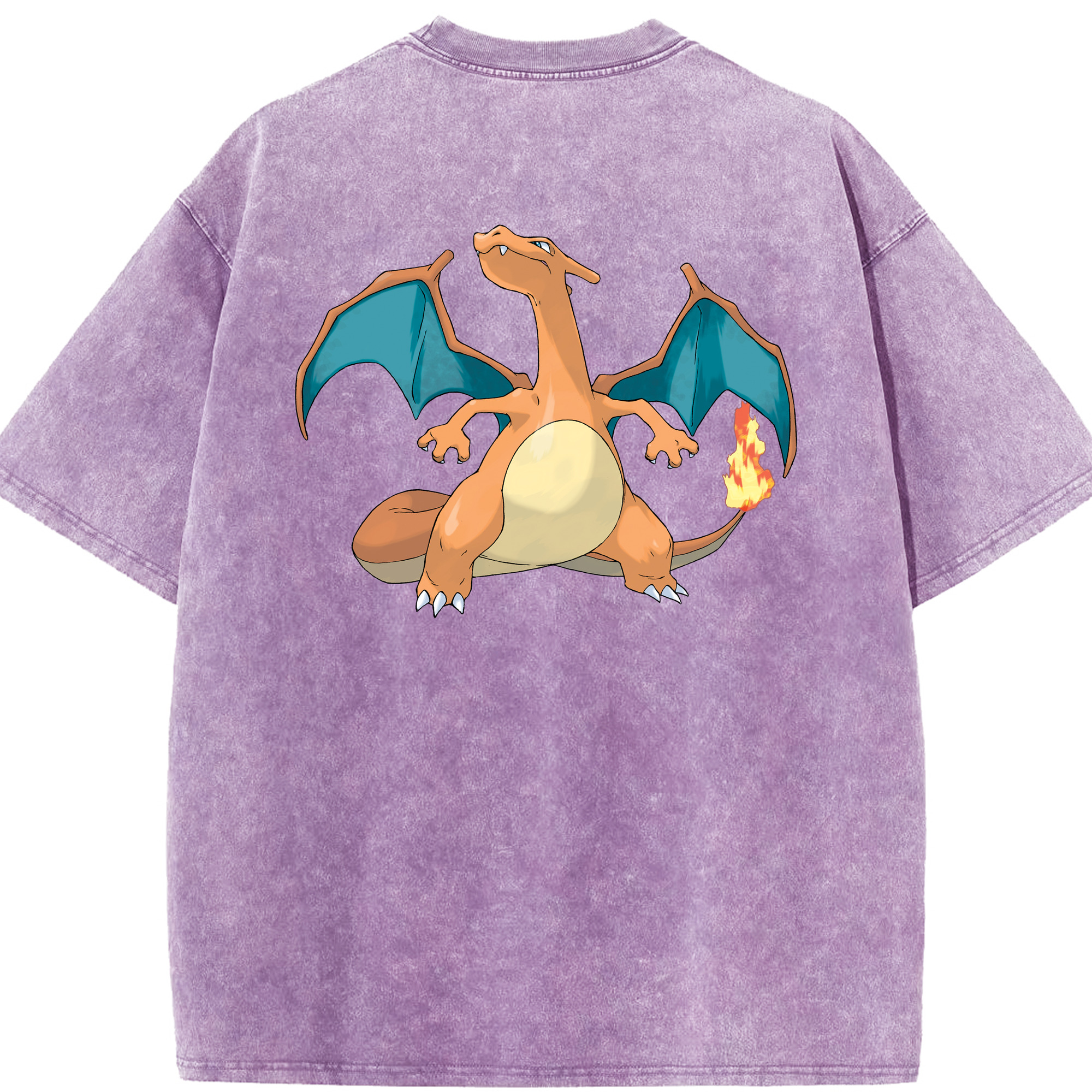 （画像用） ポケットモンスター Pokémon 綿100% ヴィンテージ風 半袖Tシャツ（背面プリント）