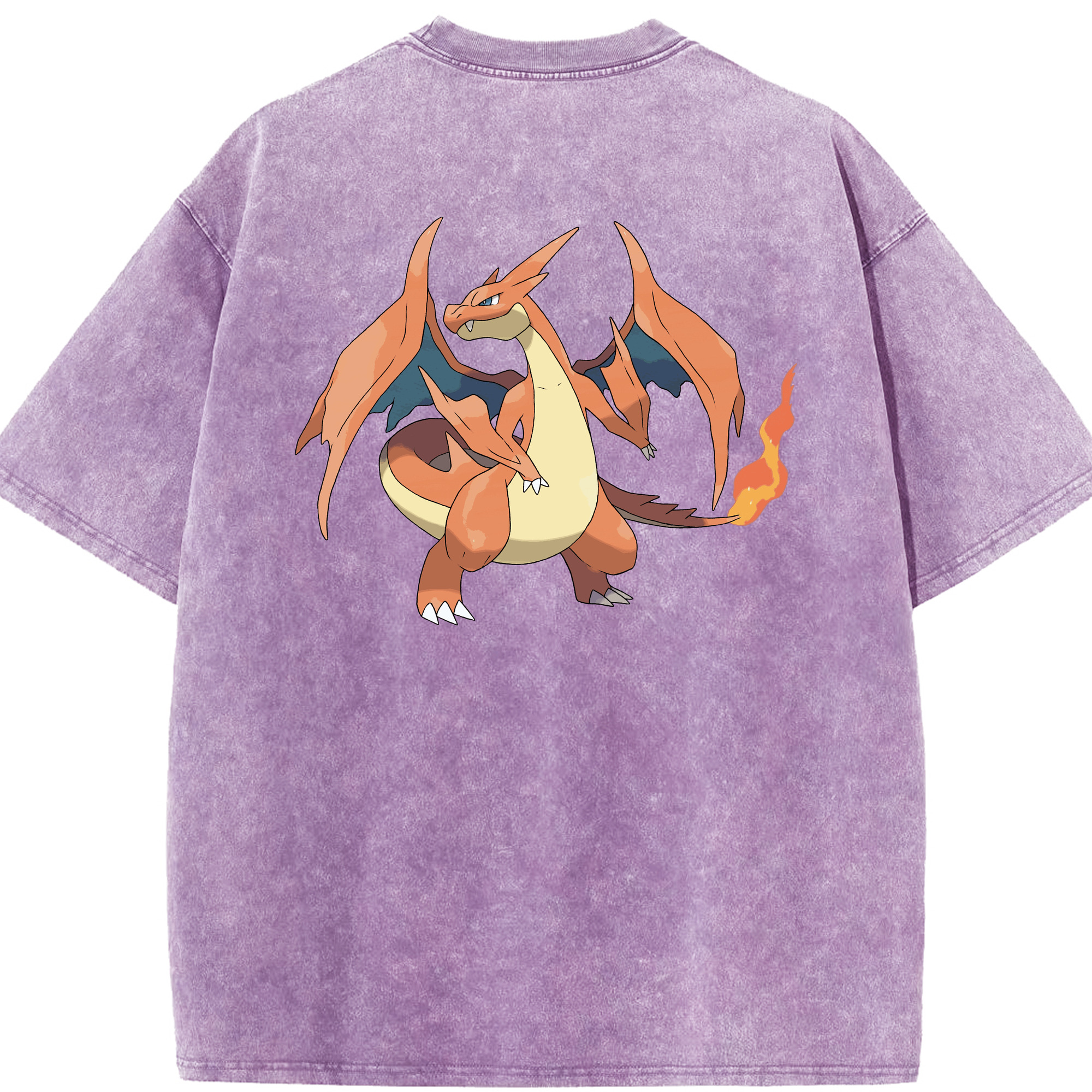 （画像用） ポケットモンスター Pokémon 綿100% ヴィンテージ風 半袖Tシャツ（背面プリント）
