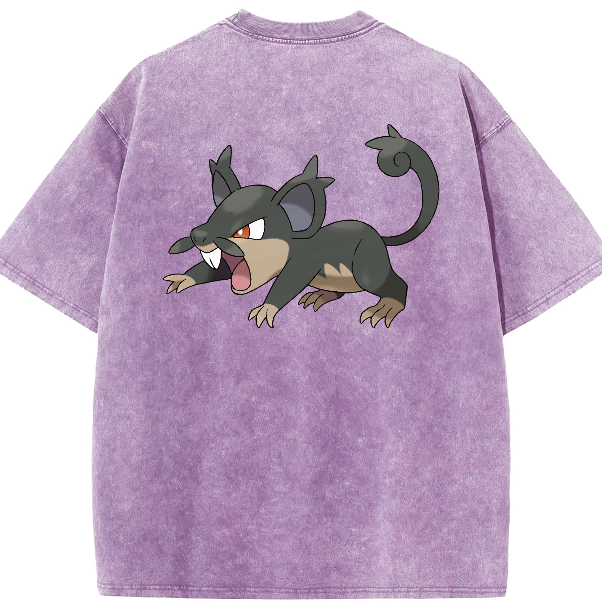 （画像用） ポケットモンスター Pokémon 綿100% ヴィンテージ風 半袖Tシャツ（背面プリント）