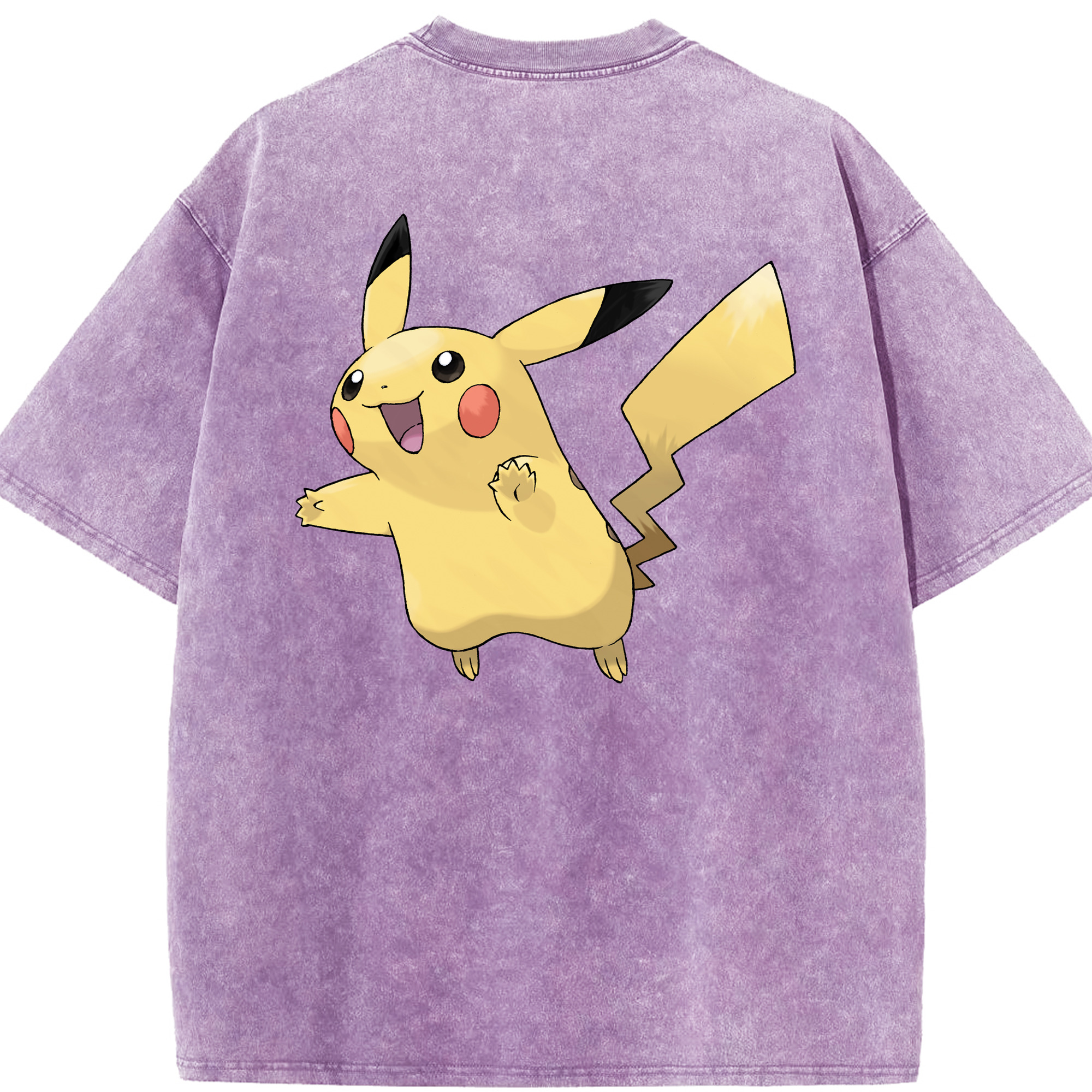 （画像用） ポケットモンスター Pokémon 綿100% ヴィンテージ風 半袖Tシャツ（背面プリント）