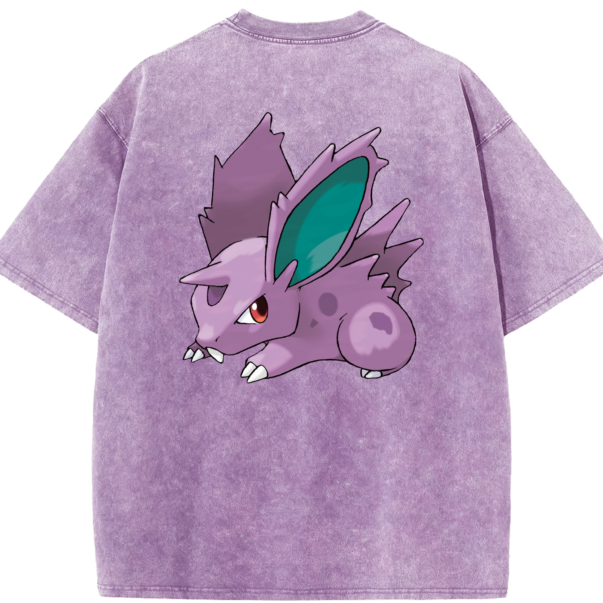（画像用） ポケットモンスター Pokémon 綿100% ヴィンテージ風 半袖Tシャツ（背面プリント）