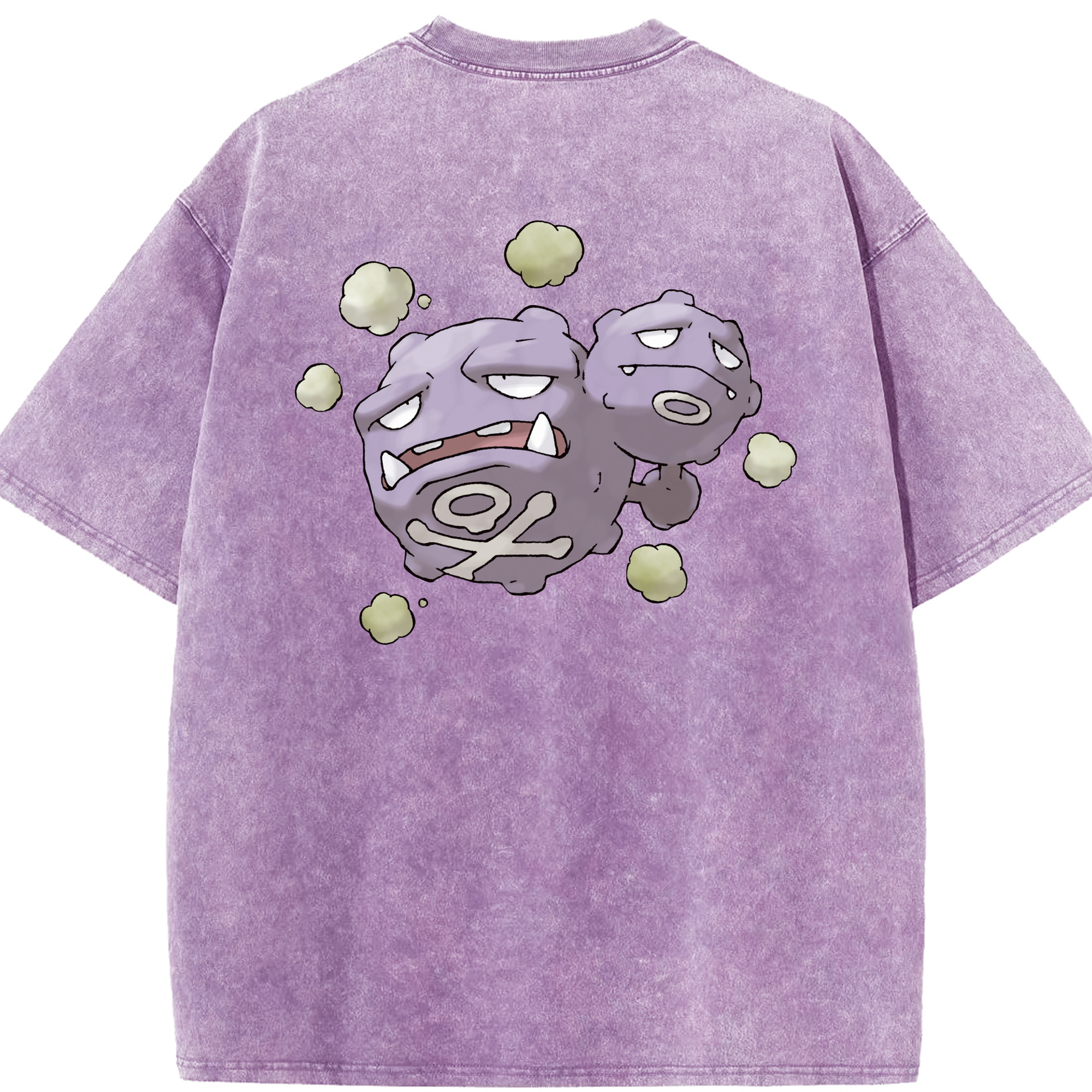 （画像用） ポケットモンスター Pokémon 綿100% ヴィンテージ風 半袖Tシャツ（背面プリント）