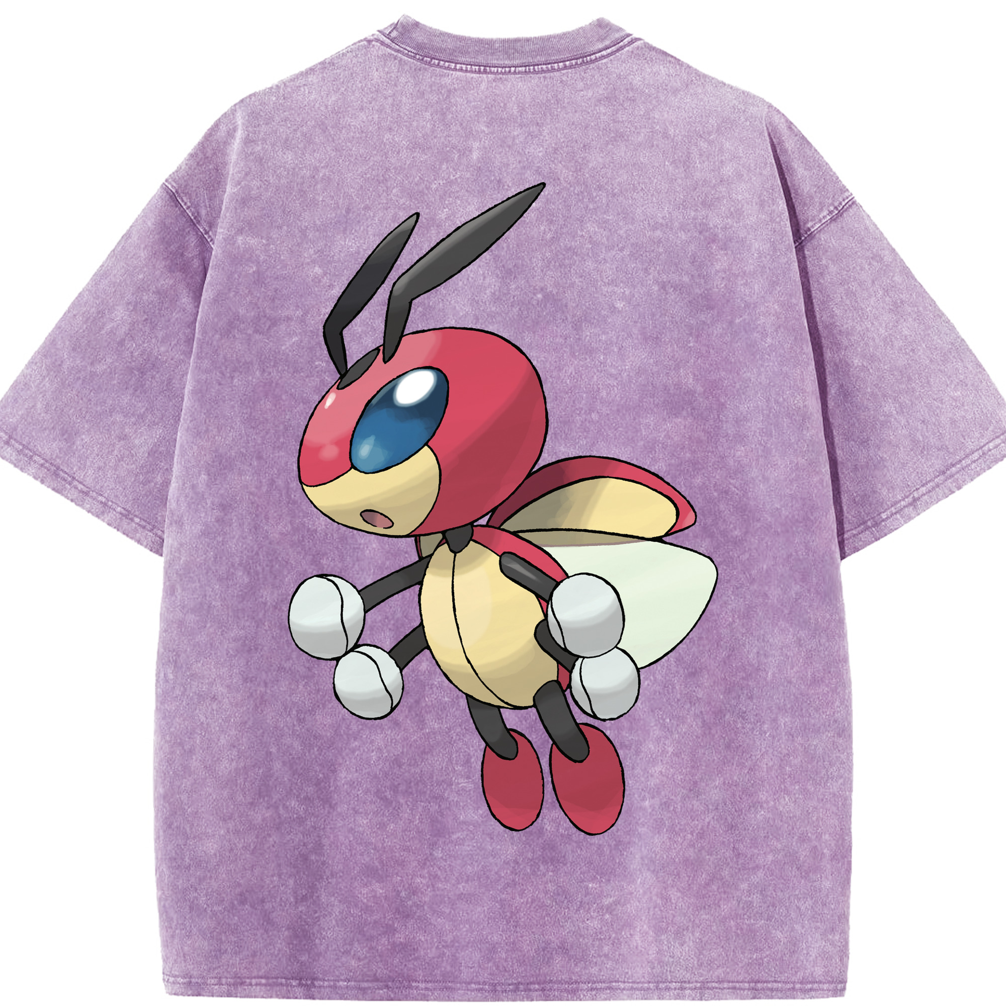（画像用） ポケットモンスター Pokémon 綿100% ヴィンテージ風 半袖Tシャツ（背面プリント）