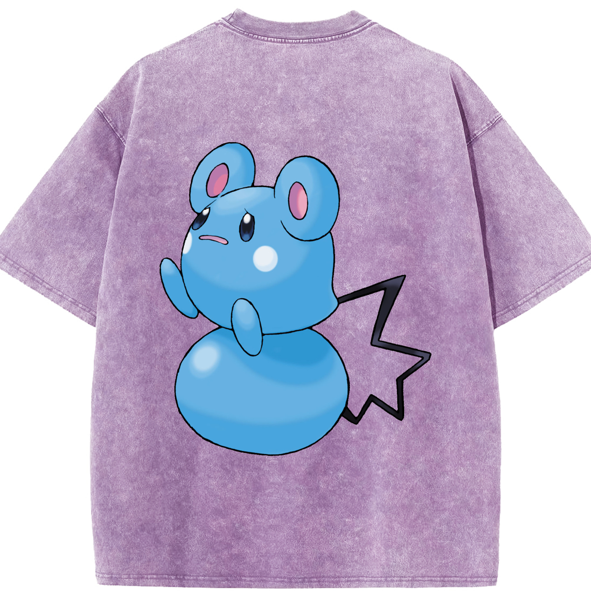 （画像用） ポケットモンスター Pokémon 綿100% ヴィンテージ風 半袖Tシャツ（背面プリント）