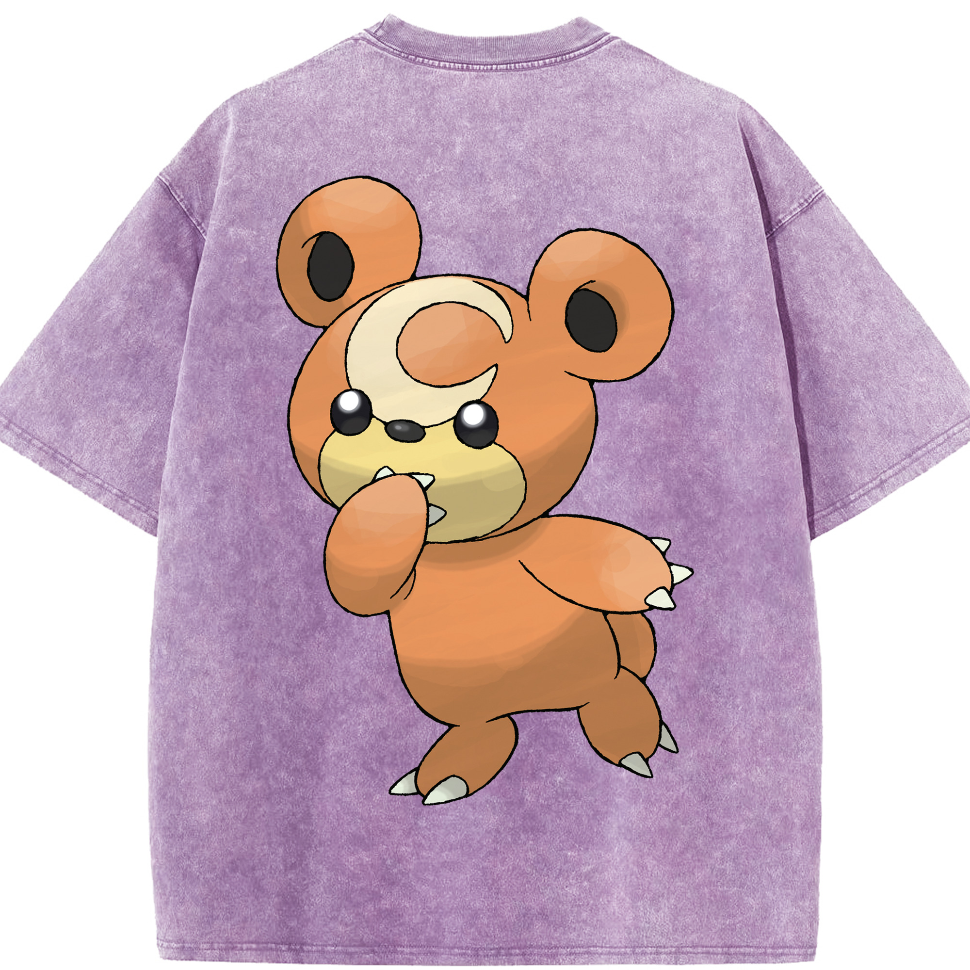 （画像用） ポケットモンスター Pokémon 綿100% ヴィンテージ風 半袖Tシャツ（背面プリント）